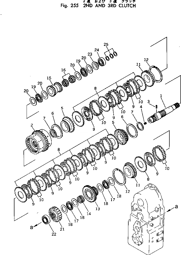 Схема запчастей Komatsu 520B-1 - 2 И 3 МУФТА ТРАНСМИССИЯ