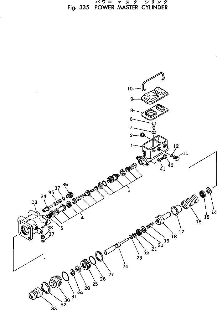 Схема запчастей Komatsu 520B-1 - POWER ГЛАВН. ЦИЛИНДР ПРИВОДВАЛ¤ ДИФФЕРЕНЦ. И КОЛЕСА