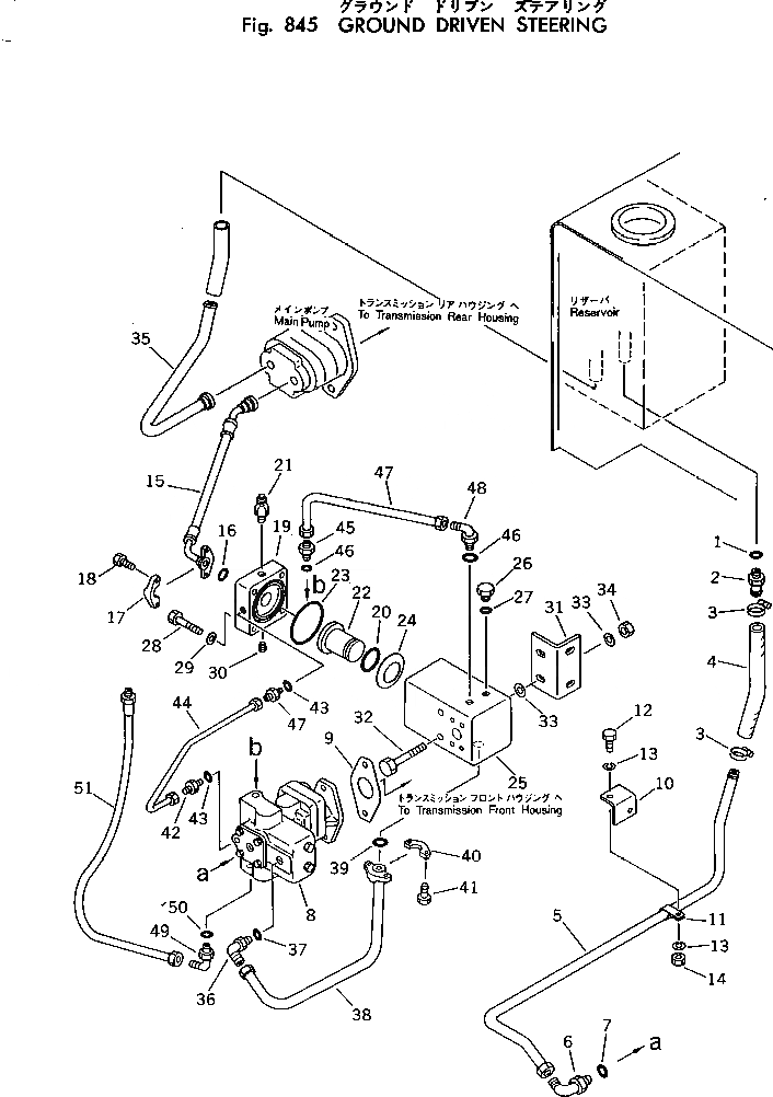 Схема запчастей Komatsu 520B-1 - GROUND ПРИВОДN РУЛЕВ. УПРАВЛЕНИЕ ОПЦИОННЫЕ КОМПОНЕНТЫ
