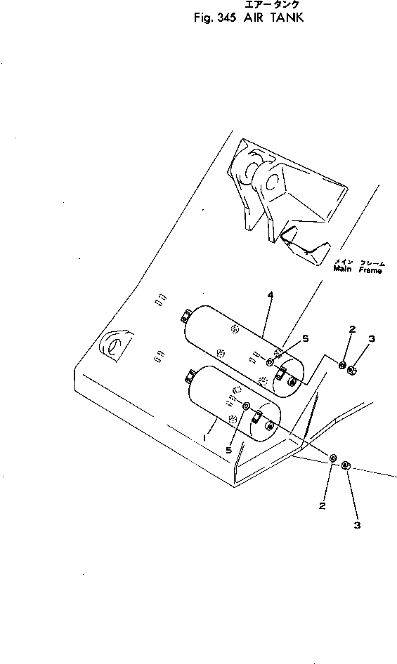 Схема запчастей Komatsu 530B-1 - ВОЗД. БАЛЛОН(№-) ПРИВОДВАЛ¤ ДИФФЕРЕНЦ. И КОЛЕСА