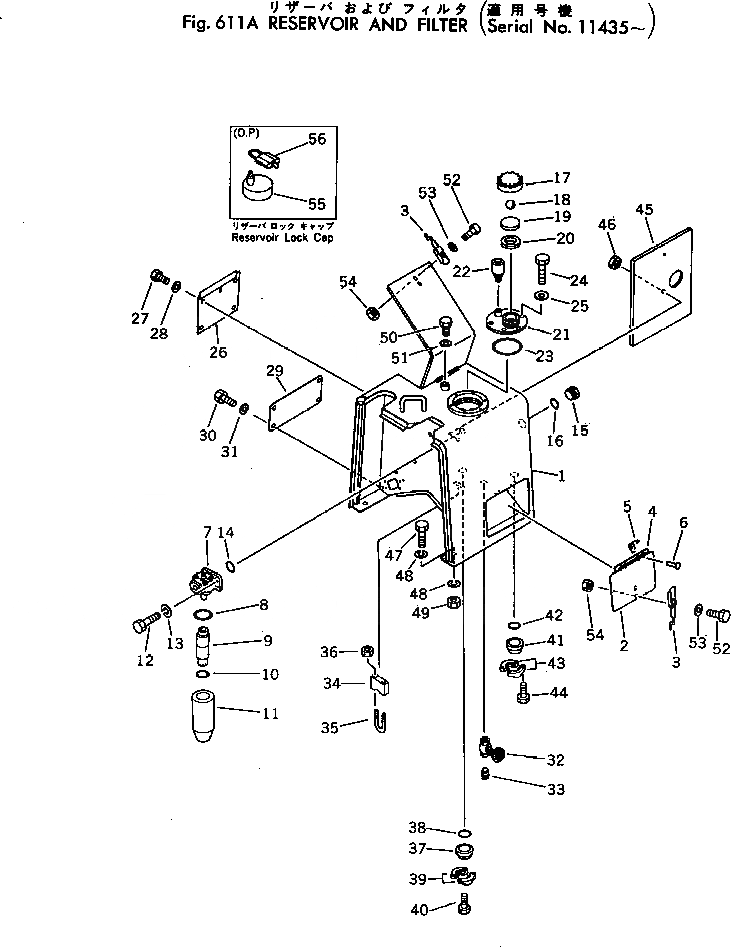 Схема запчастей Komatsu 530B-1 - РЕЗЕРВУАР И ФИЛЬТР.(№-) УПРАВЛ-Е РАБОЧИМ ОБОРУДОВАНИЕМ