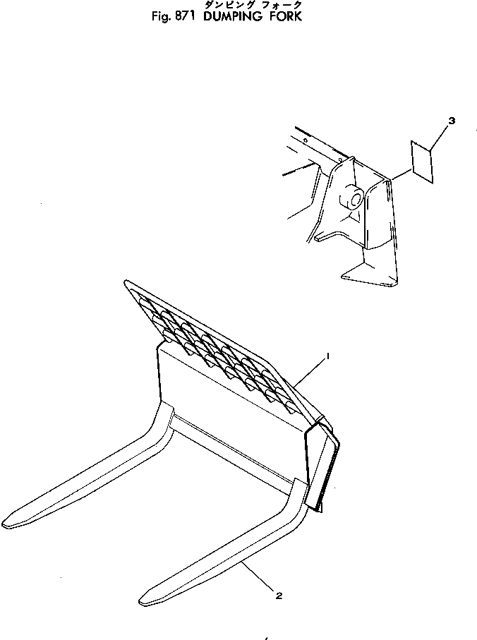 Схема запчастей Komatsu 530B-1 - РАЗГРУЗКАING ВИЛЫ(№-) ОПЦИОННЫЕ КОМПОНЕНТЫ