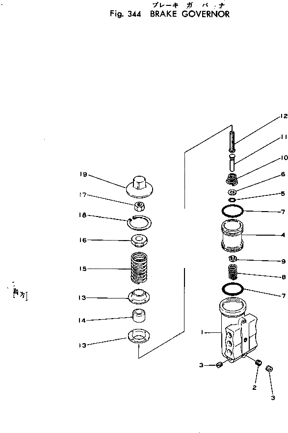 Схема запчастей Komatsu 540B-1 - ТОРМОЗ. РЕГУЛЯТОР(№-) ПРИВОДВАЛ¤ ДИФФЕРЕНЦ. И КОЛЕСА