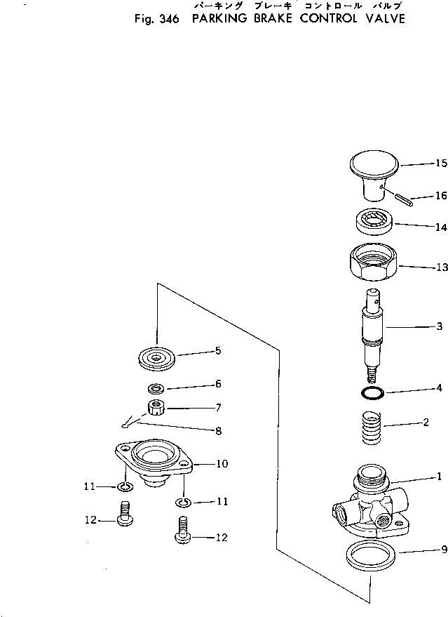 Схема запчастей Komatsu 540B-1 - СТОЯНОЧНЫЙ ТОРМОЗ УПРАВЛЯЮЩ. КЛАПАН(№-) ПРИВОДВАЛ¤ ДИФФЕРЕНЦ. И КОЛЕСА