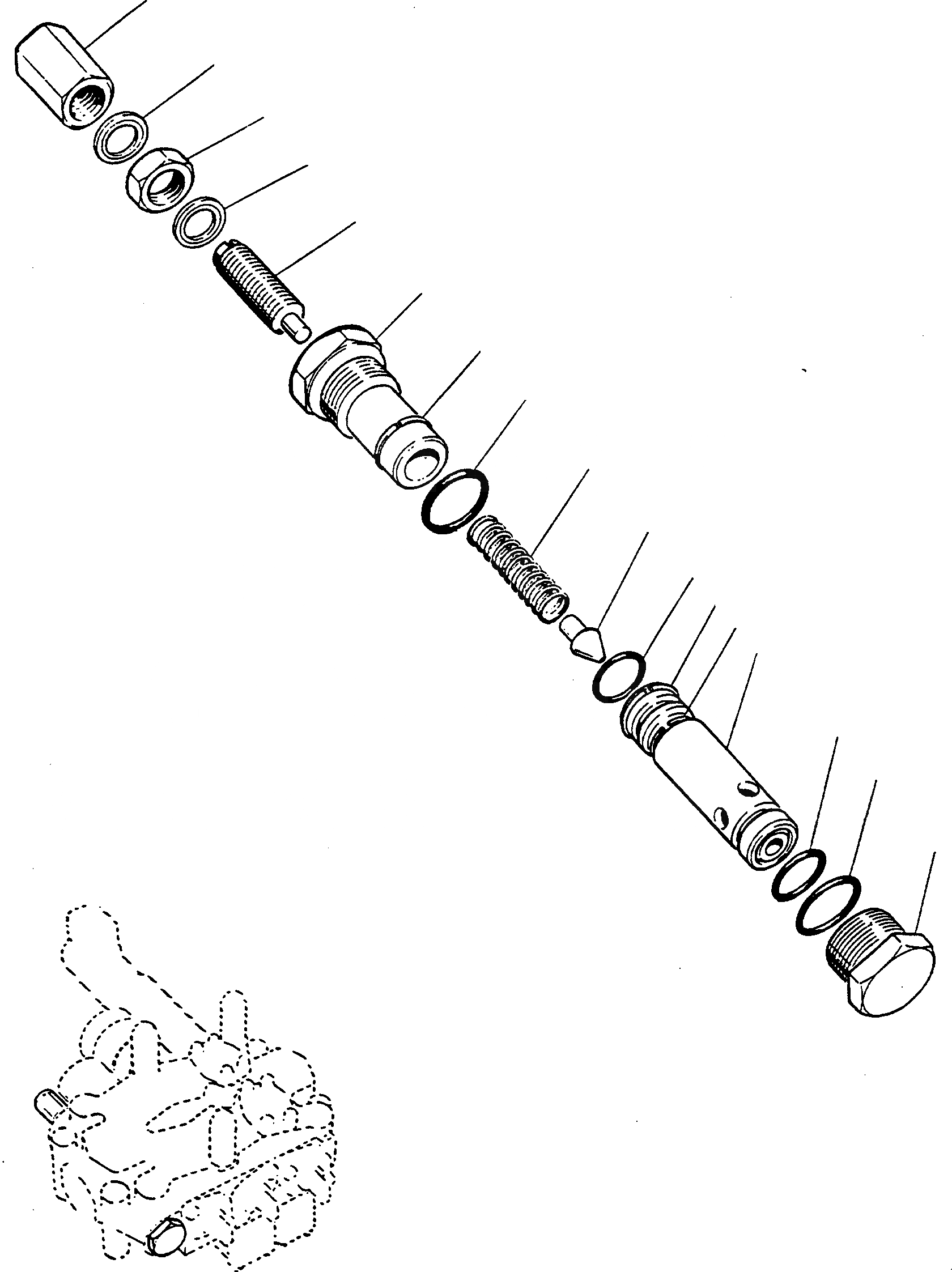 Схема запчастей Komatsu 55C - УПРАВЛЯЮЩ. КЛАПАН, THREE WAYS УПРАВЛЯЮЩ. КЛАПАН, THREE WAYS