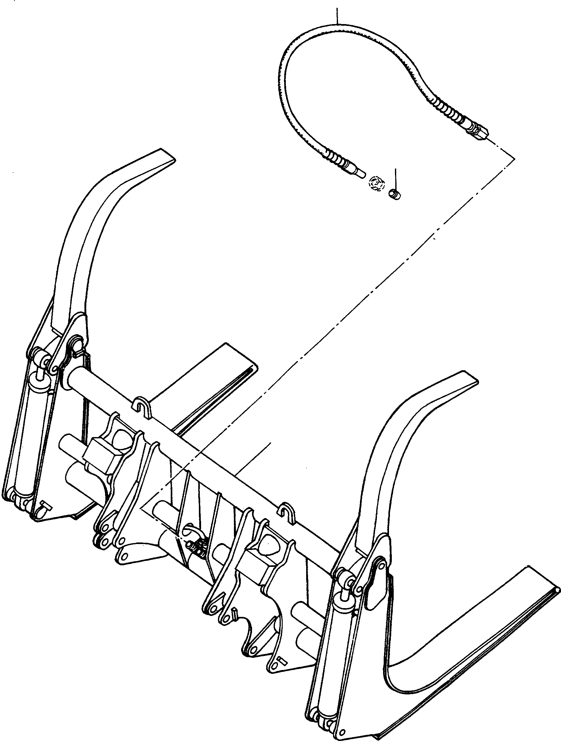 Схема запчастей Komatsu 55C - УДЛИНН.WOOD ЗАХВАТ ОБОРУД-Е