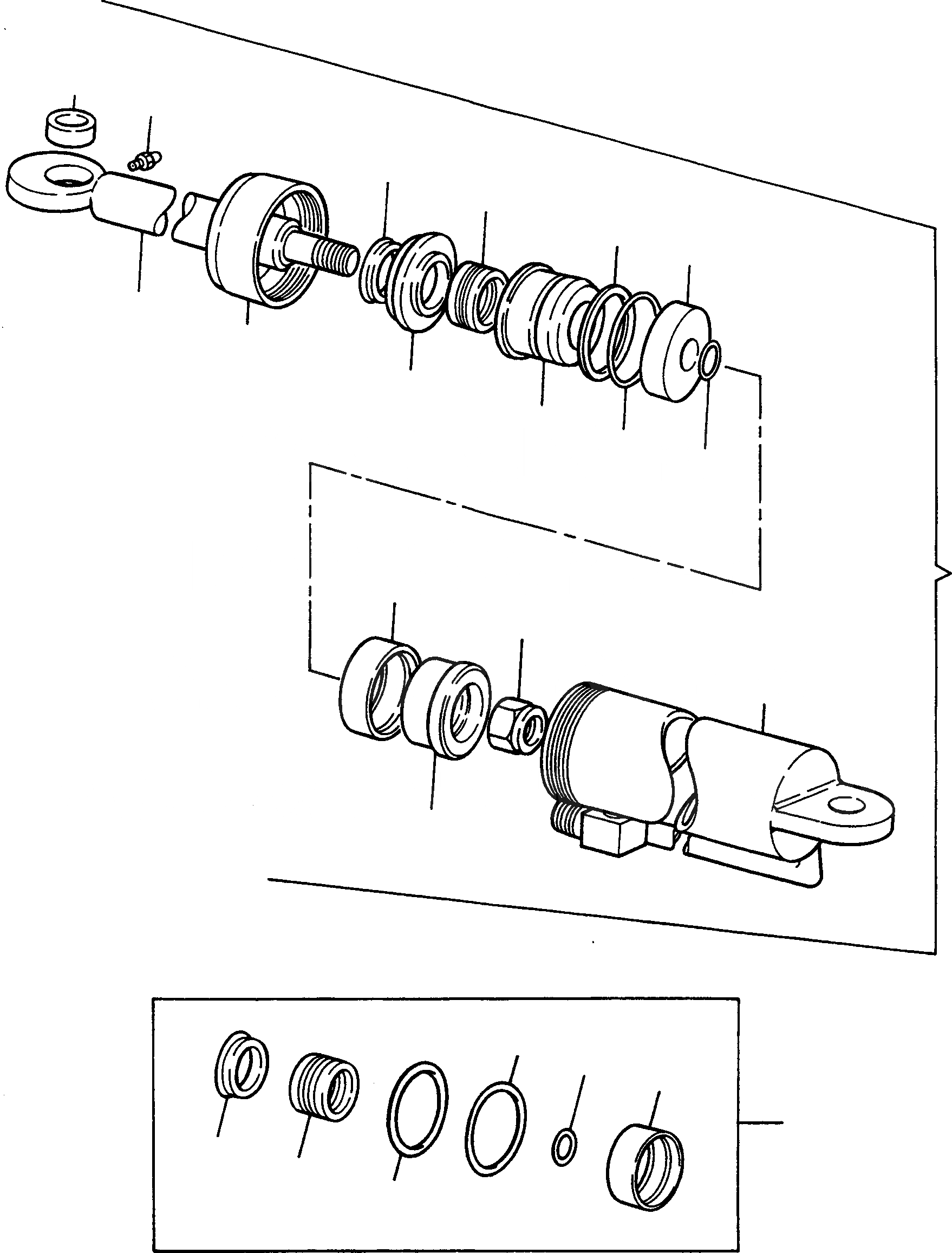 Схема запчастей Komatsu 55C - GRAB КОВШ, ЦИЛИНДР GRAB КОВШ, LITRES 9