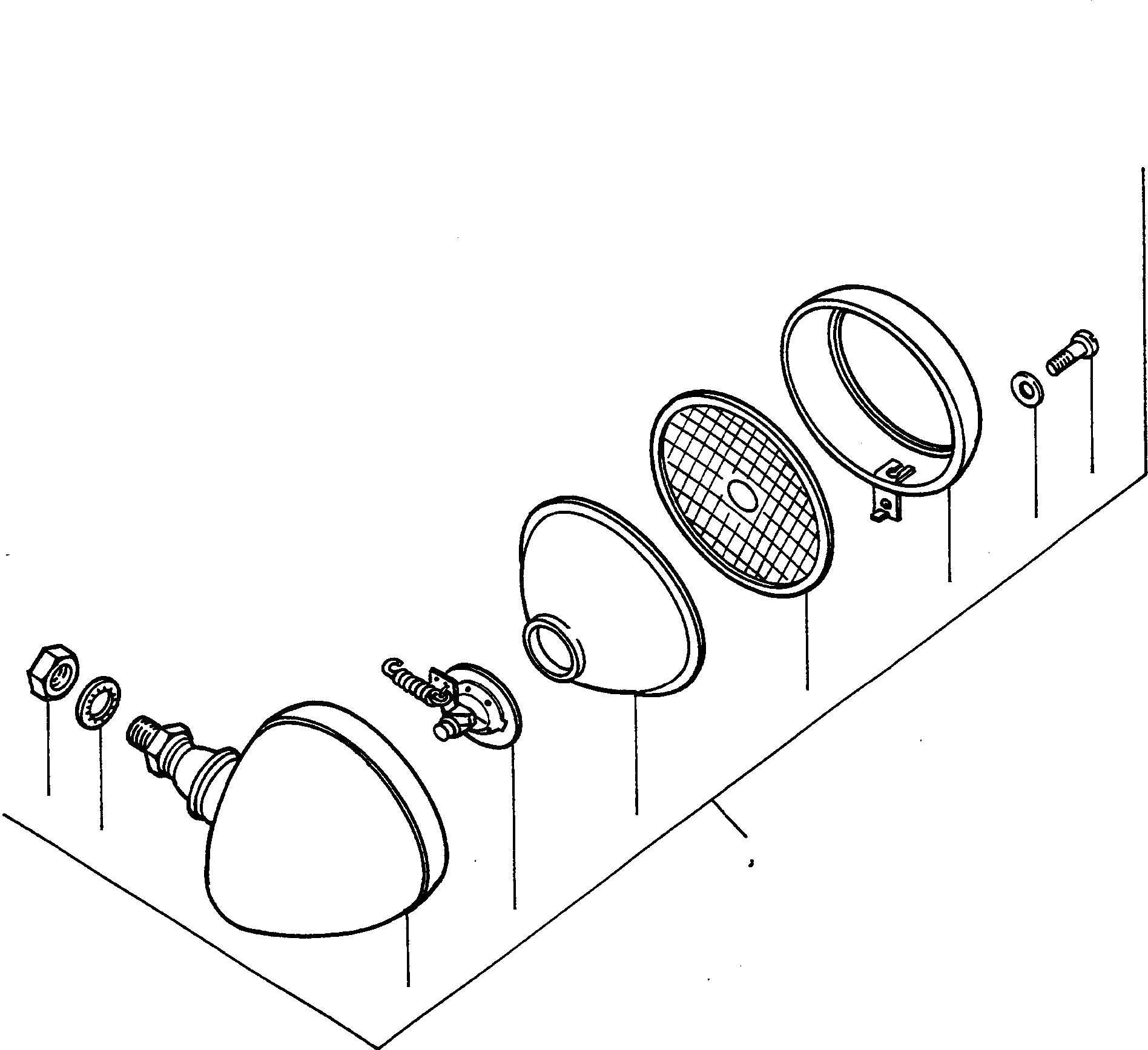 Схема запчастей Komatsu 55C - ЭЛЕКТРИЧ. СИСТЕМА, LIGHTING БЛОК, ОСВЕЩЕНИЕ ЭЛЕКТРИЧ. СИСТЕМА, ПЕРЕДН. РАМА