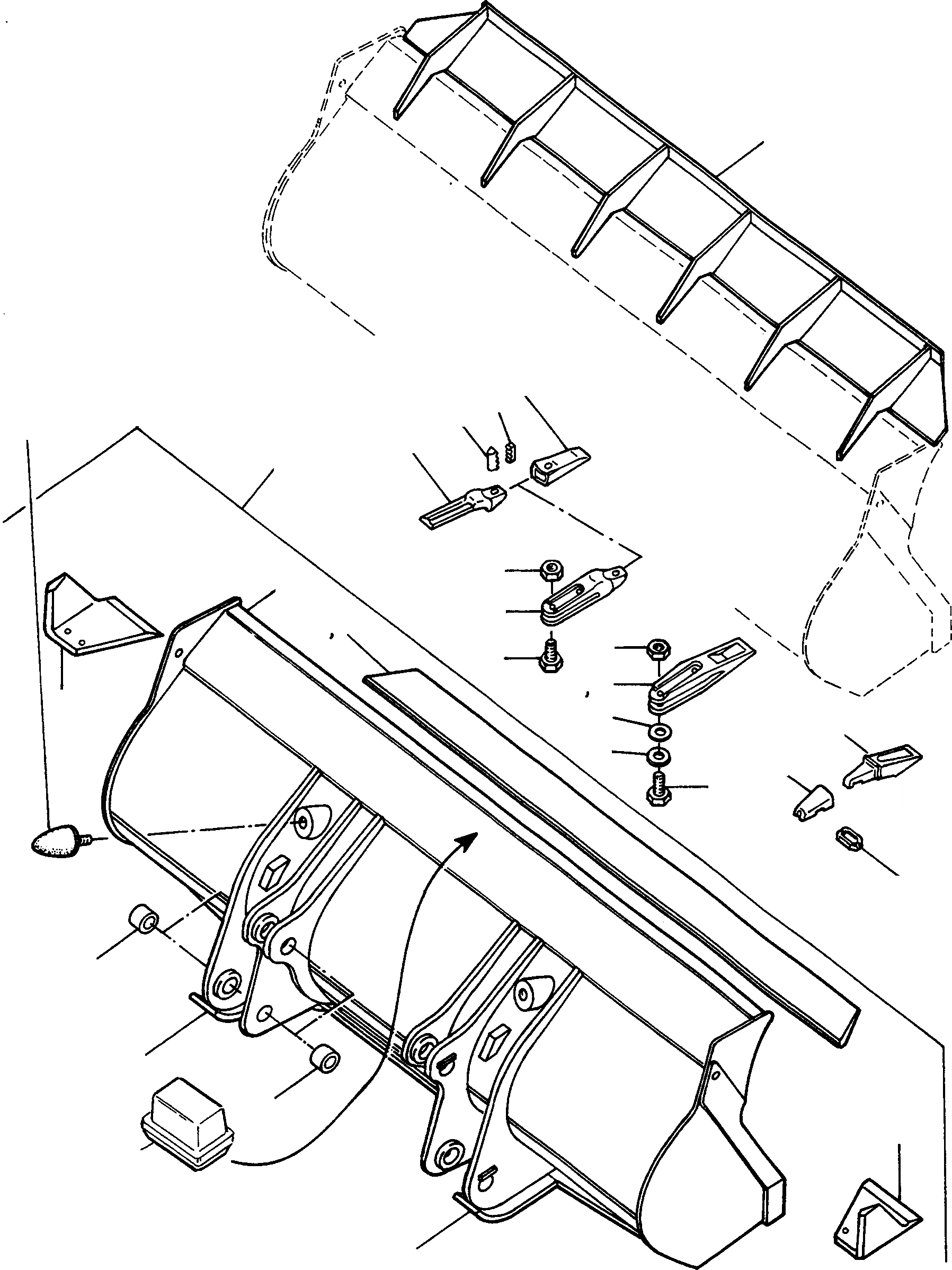Схема запчастей Komatsu 55C - КОВШ, LITRES 7 ОБОРУД-Е
