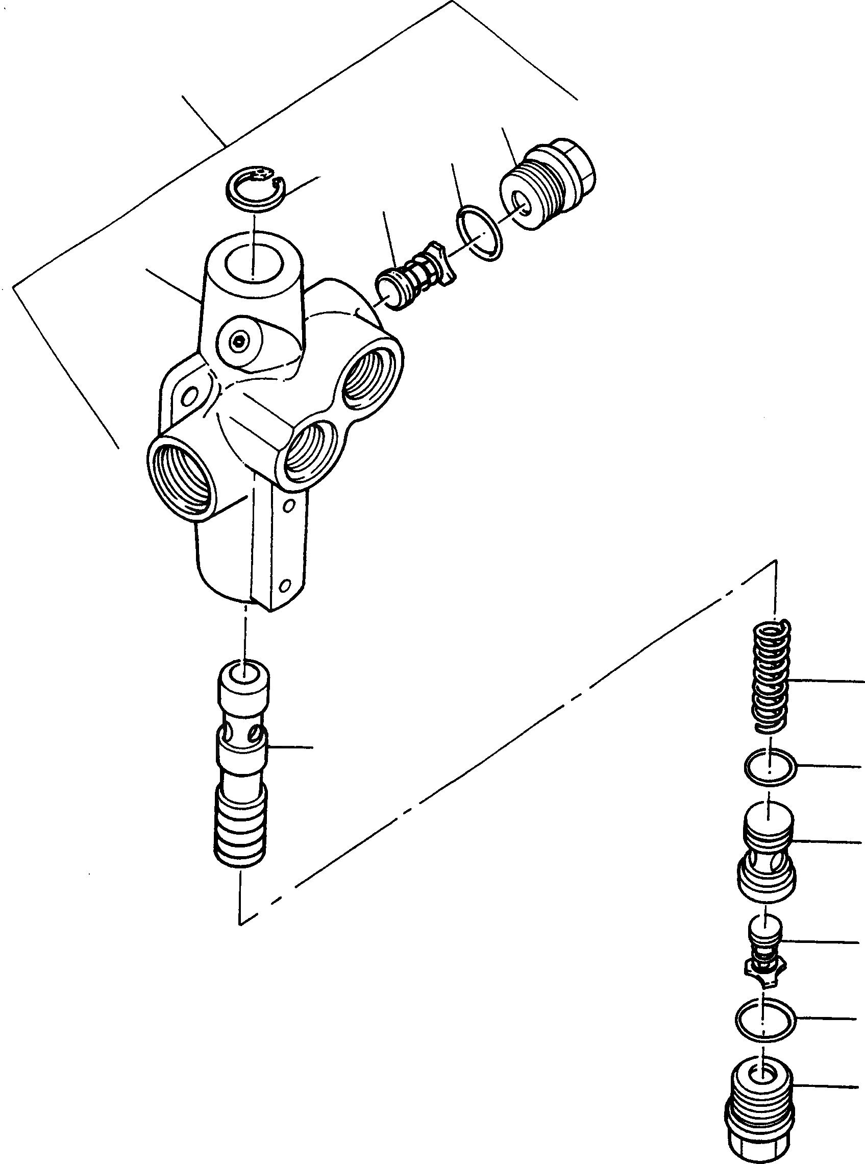 Схема запчастей Komatsu 55C - ЭКСТРЕНН. НАСОС РУЛЕВ. УПРАВЛ-Я И ТРУБЫS, ДОПОЛН. КЛАПАН ЭКСТРЕНН. НАСОС РУЛЕВ. УПРАВЛ-Я И ТРУБЫS