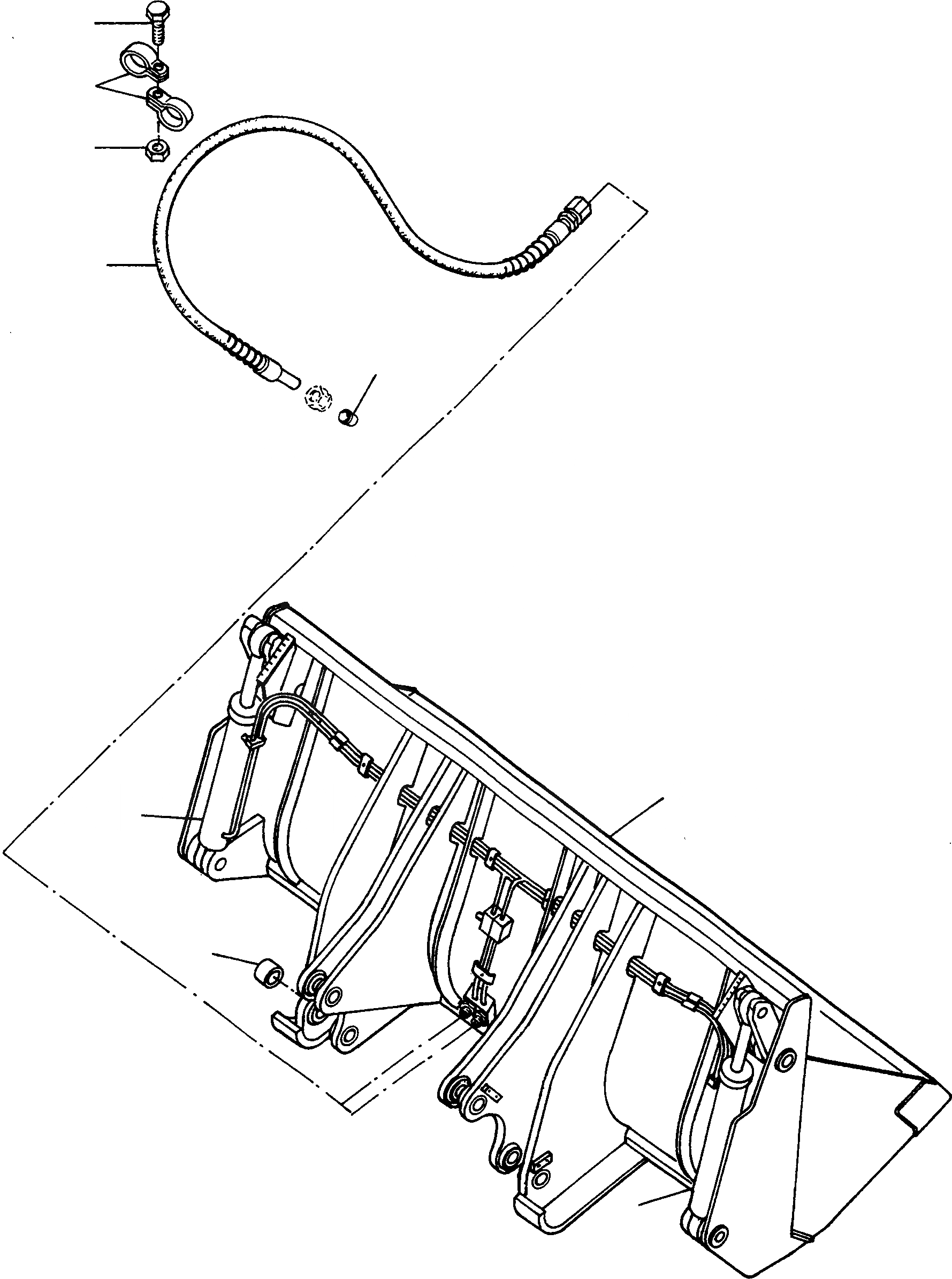 Схема запчастей Komatsu 55C - GRAB КОВШ, LITRES 9 ОБОРУД-Е
