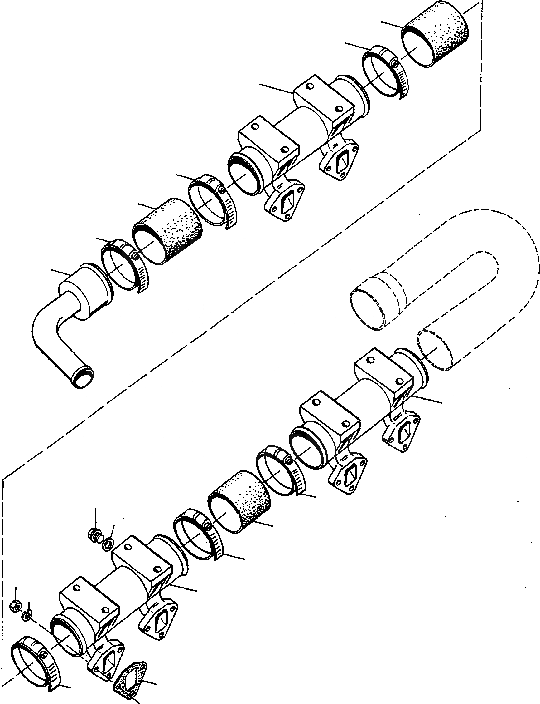 Схема запчастей Komatsu 55C - ВПУСК ВОЗДУХА СИСТЕМА, D9 A ДВИГАТЕЛЬ, АКСЕССУАРЫ И ЭЛЕКТРИЧ. СИСТЕМА