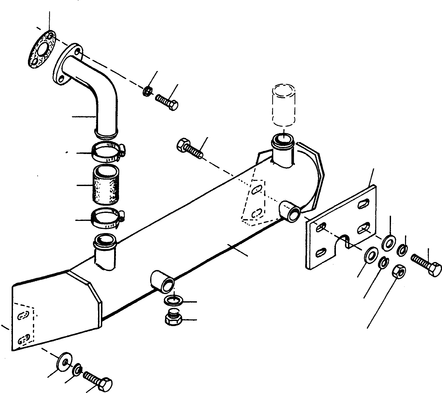 Схема запчастей Komatsu 55C - ТРАНСМИССИЯ МАСЛ. ОХЛАЖД-Е ДВИГАТЕЛЬ, АКСЕССУАРЫ И ЭЛЕКТРИЧ. СИСТЕМА