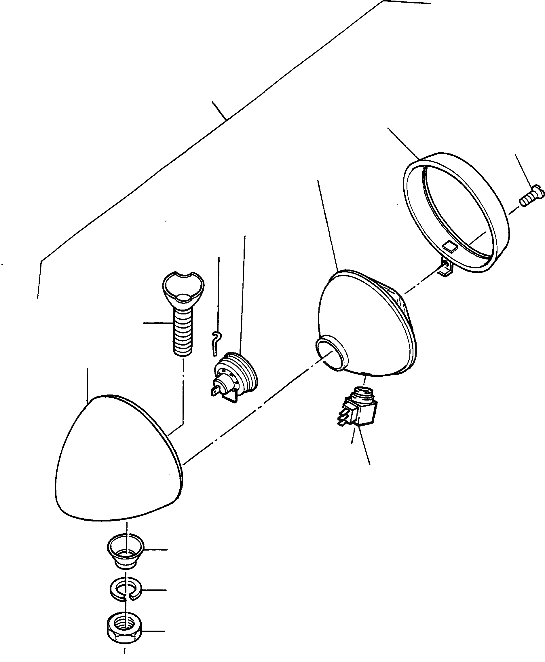 Схема запчастей Komatsu 55C - ЭЛЕКТРИЧ. СИСТЕМА, LIGHTING БЛОК, ОСВЕЩЕНИЕ ЭЛЕКТРИЧ. СИСТЕМА, ПЕРЕДН. РАМА