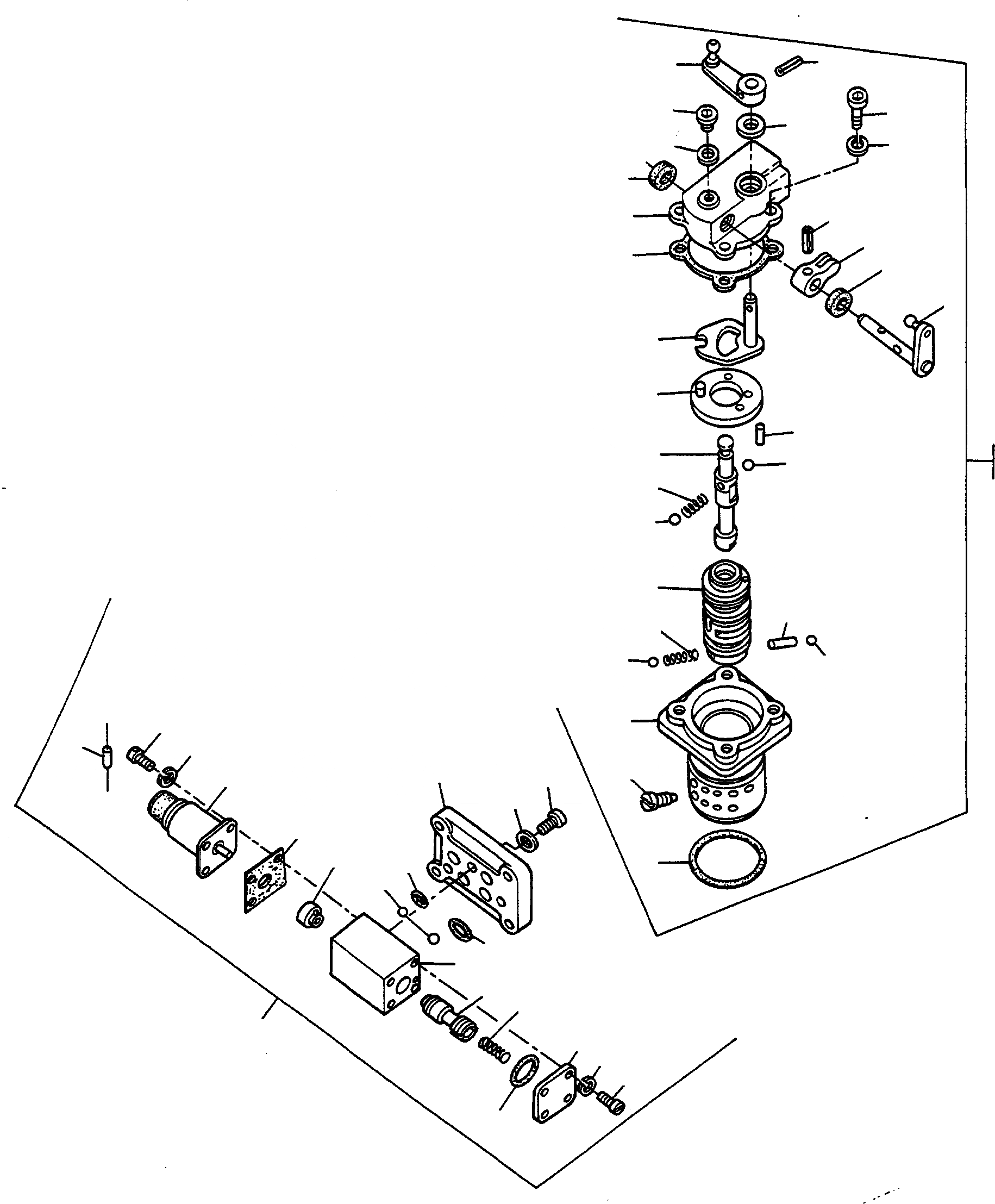 Схема запчастей Komatsu 55C - POWERSHIFT ТРАНСМИССИЯ, УПРАВЛЯЮЩ. КЛАПАН + BY-PASS КЛАПАН POWERSHIFT ТРАНСМИССИЯ
