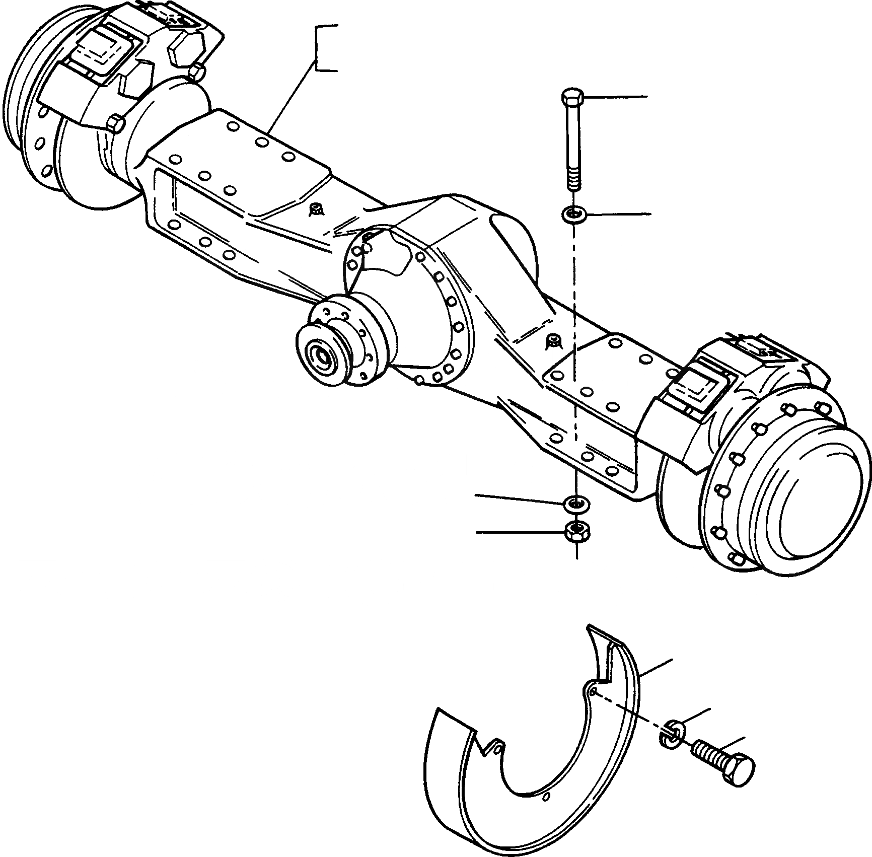 Схема запчастей Komatsu 55C - ПЕРЕДНИЙ МОСТ СИСТЕМАУПРАВЛЕНИЯ ПОВОРОТОМ, ПЕРЕДНИЙ МОСТ, ТОРМОЗ. СИСТЕМА