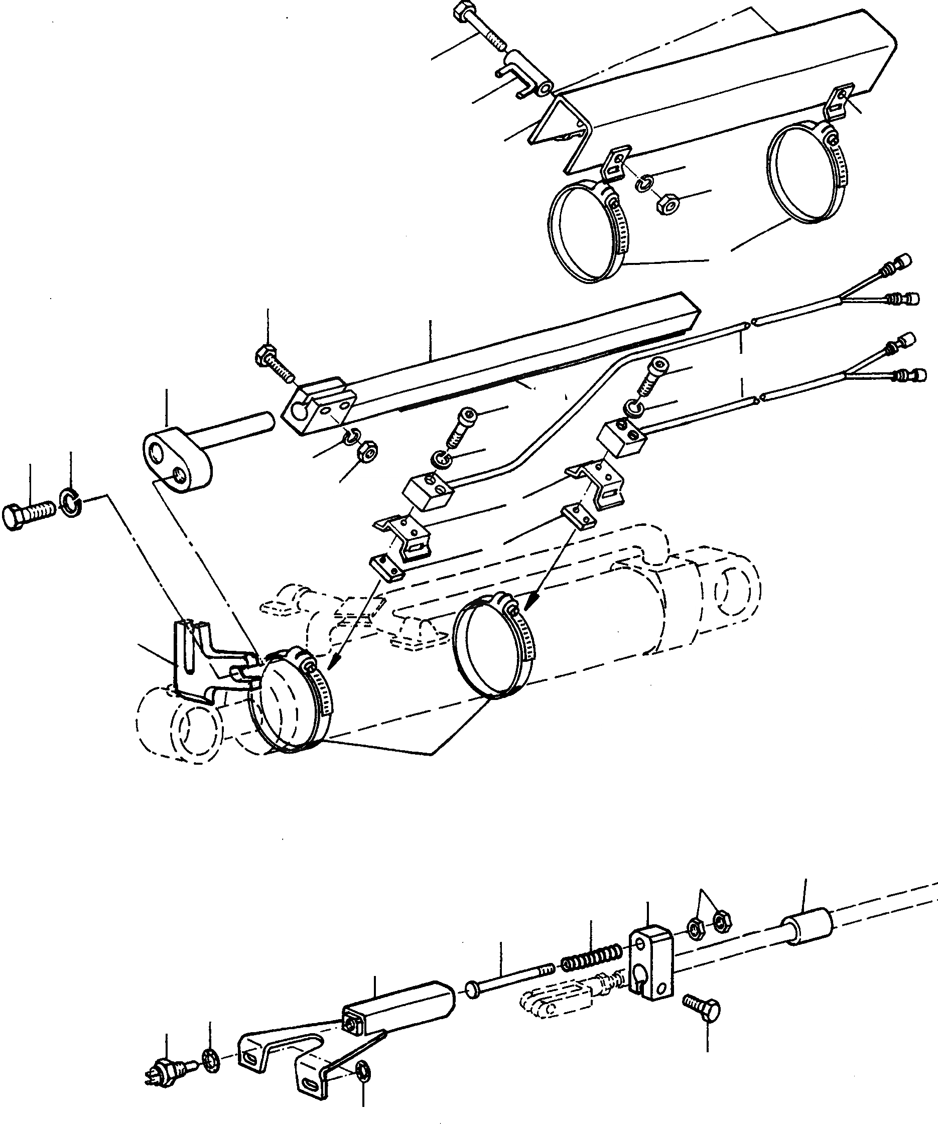 Схема запчастей Komatsu 55C - ВОЗВРАТ В РАБОЧ. ПОЛОЖ-Е, СТАНДАРТН. EXECUTION ОБОРУД-Е