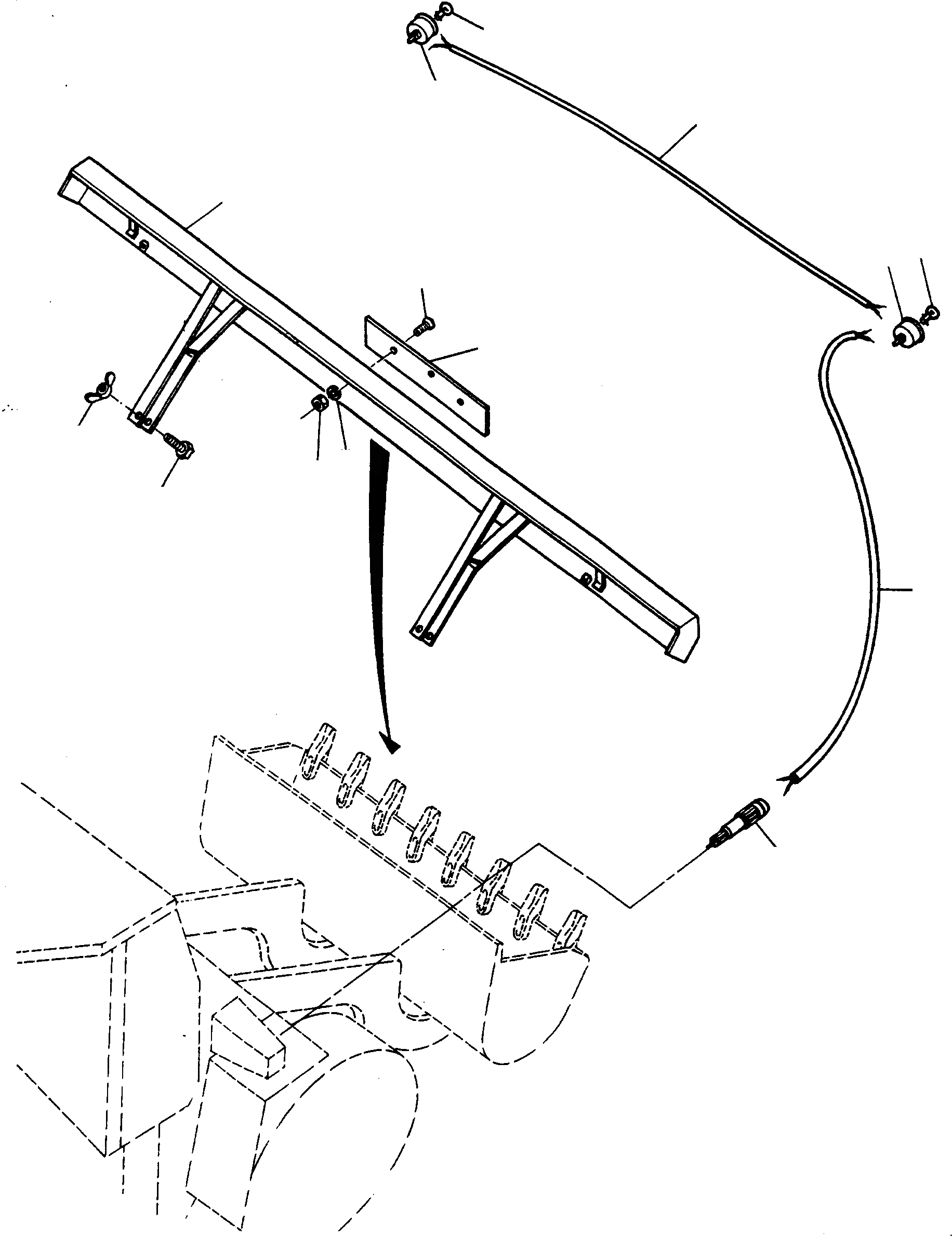 Схема запчастей Komatsu 55C - РЫХЛИТЕЛЬ ЗУБЬЯWEAR ПЛАСТИНА, MARKER LIGHT, EXECUTION I ОБОРУД-Е
