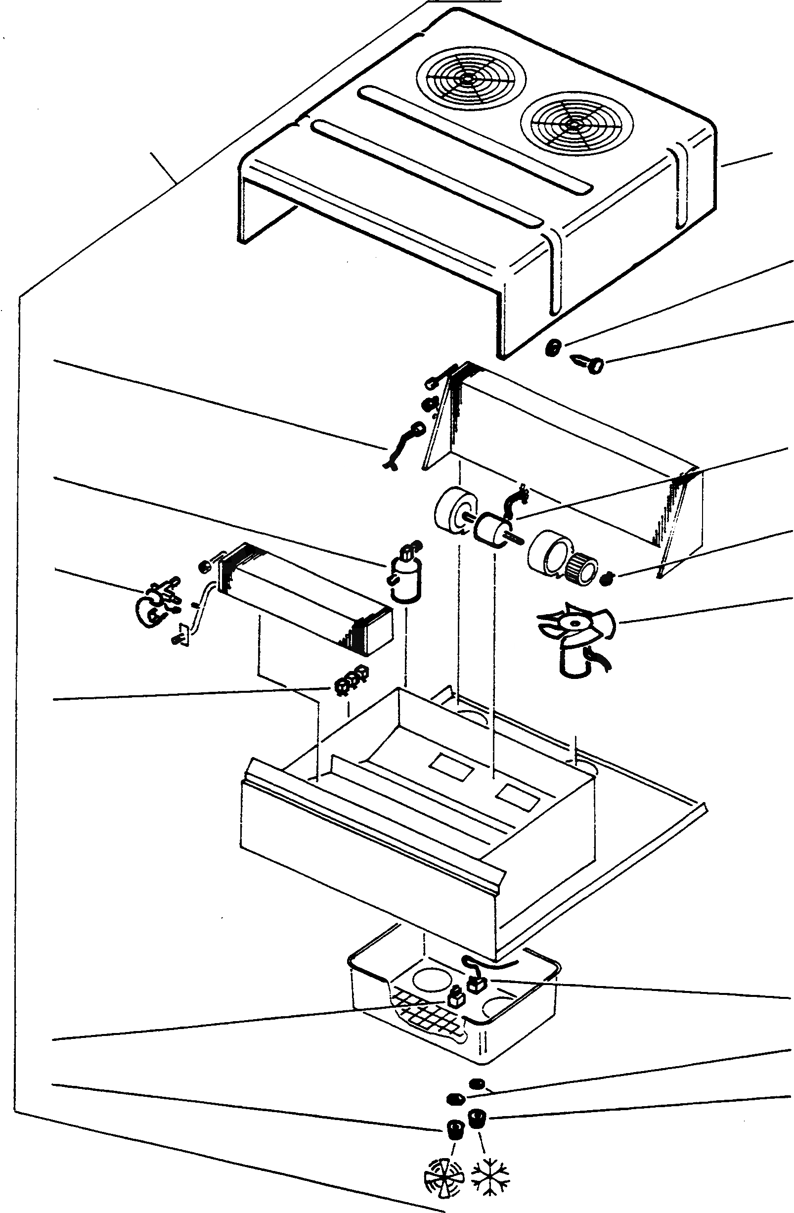 Схема запчастей Komatsu 55C - КОНДИЦ. ВОЗДУХА, EXECUTION I КОНДИЦ. ВОЗДУХА, EXECUTION I