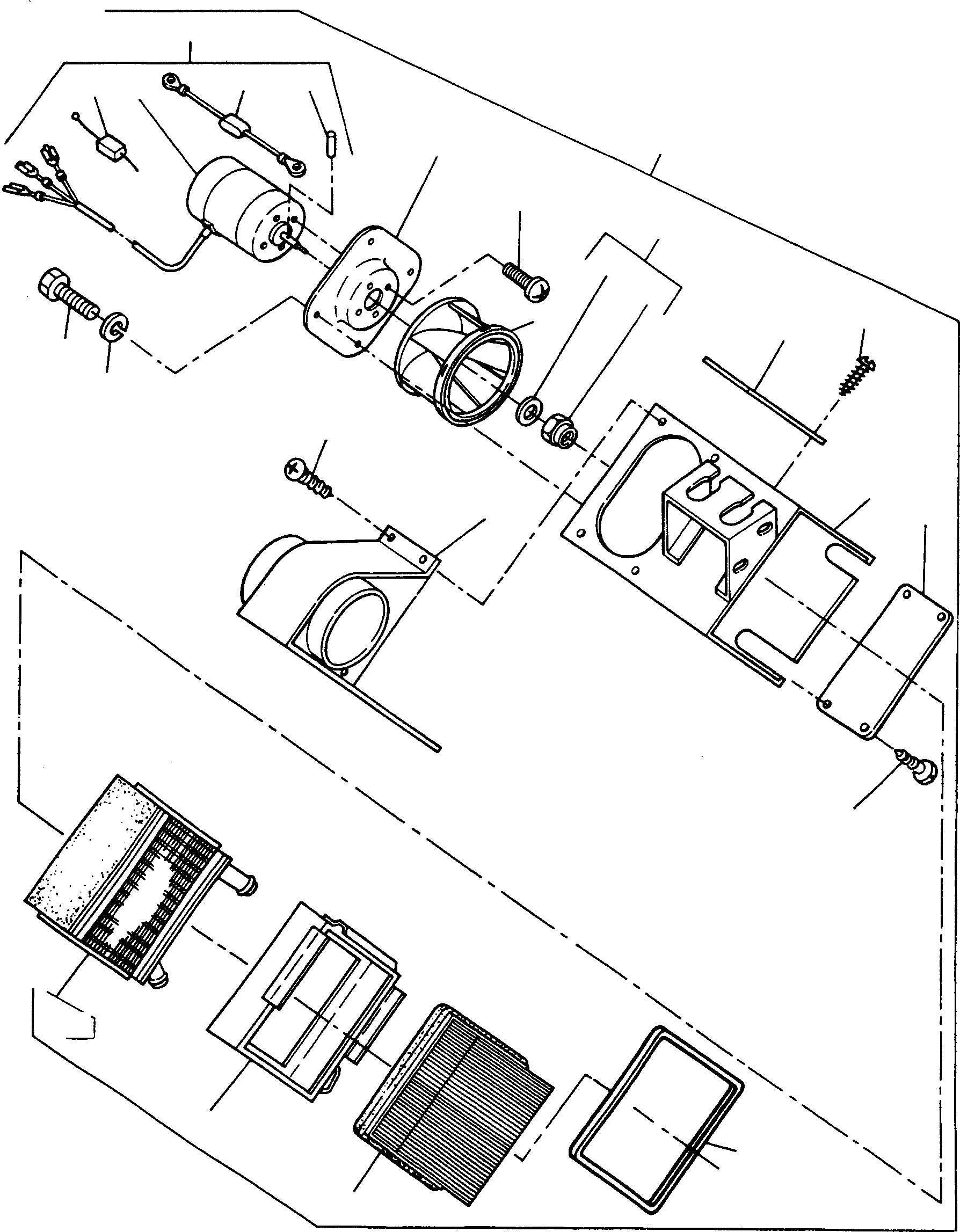 Схема запчастей Komatsu 55C - ОБОГРЕВ., ОБОГРЕВАТЕЛЬ. ОБОГРЕВ., ATTACHING ЧАСТИ