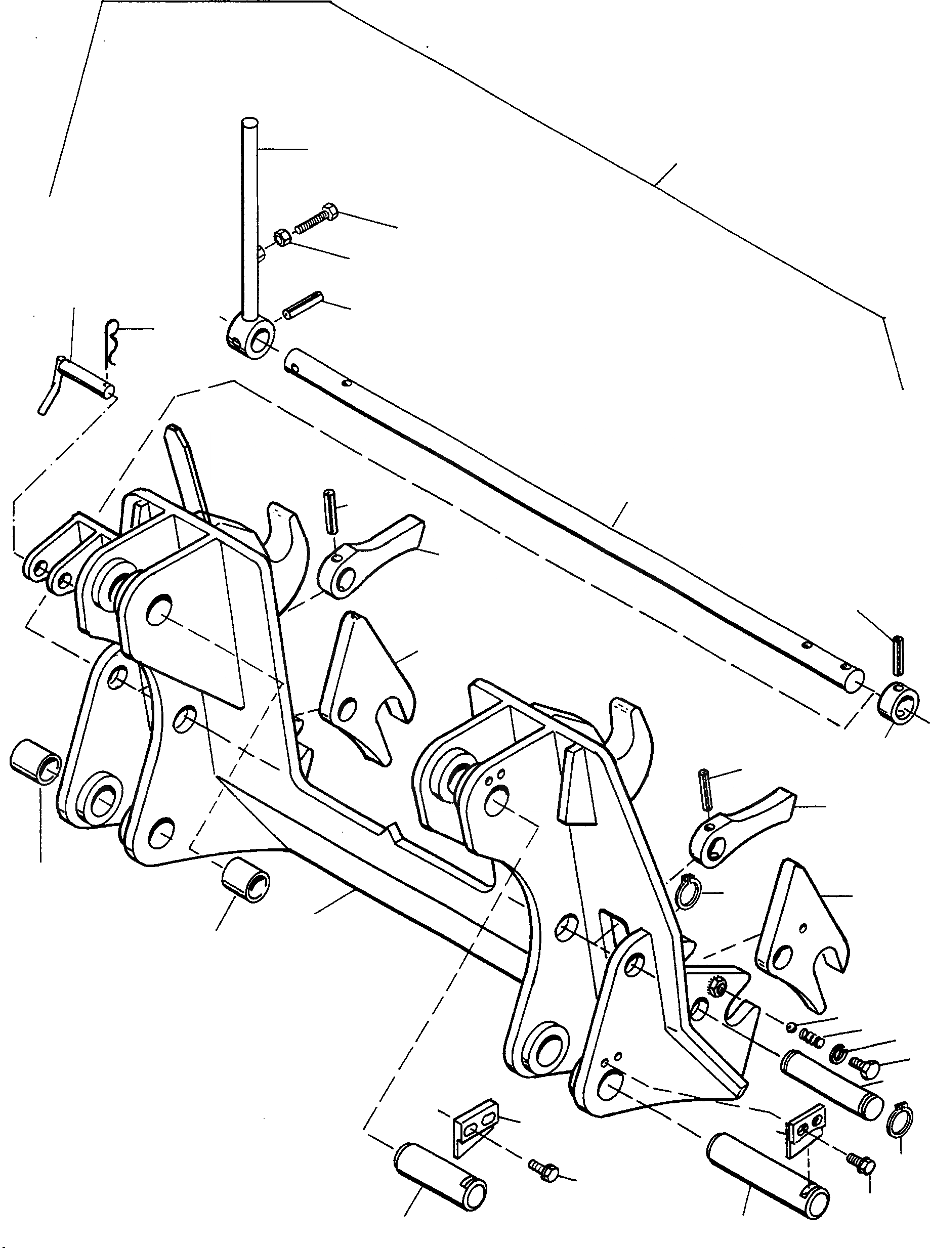 Схема запчастей Komatsu 55C - QUICK CHANGE DEVICE ОБОРУД-Е