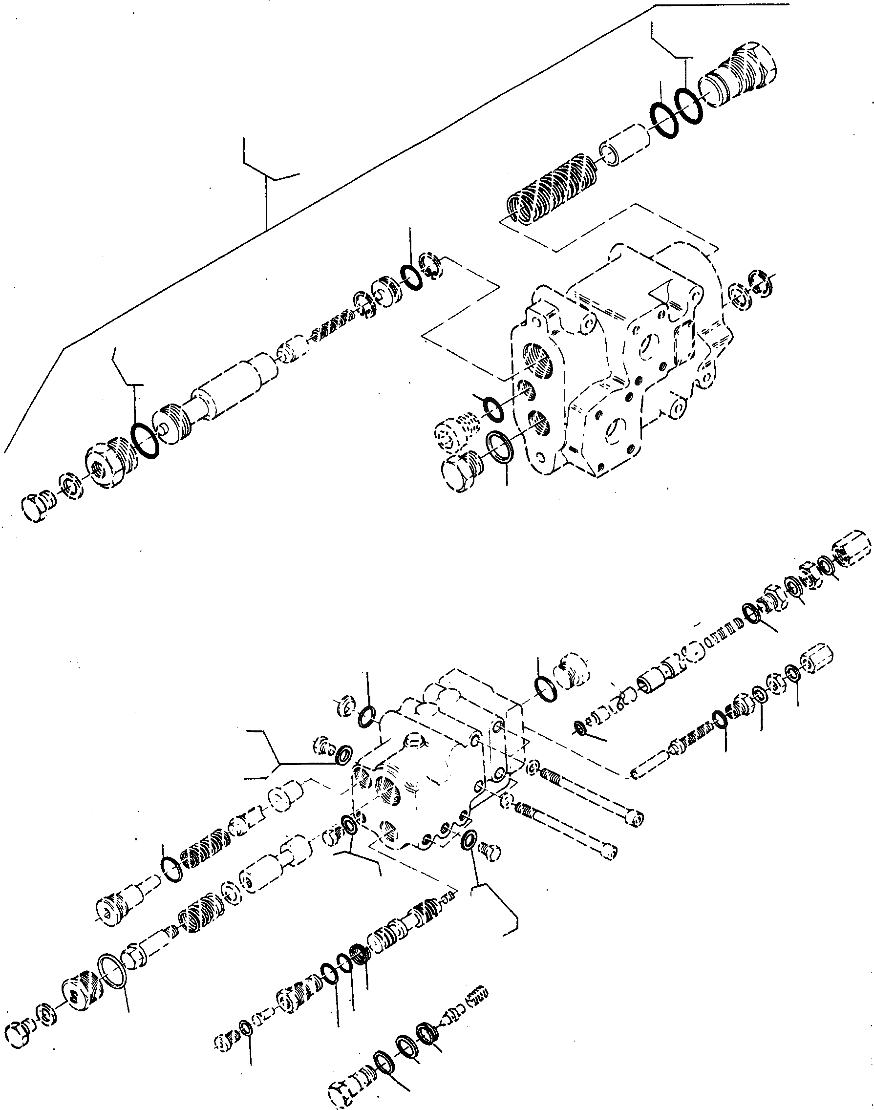 Схема запчастей Komatsu 55C - ДВОЙН. УПРАВЛЯЮЩ. КЛАПАН, КОМПЛЕКТ ПРОКЛАДОК ДВОЙН. УПРАВЛЯЮЩ. КЛАПАН, ЧАСТЬ I