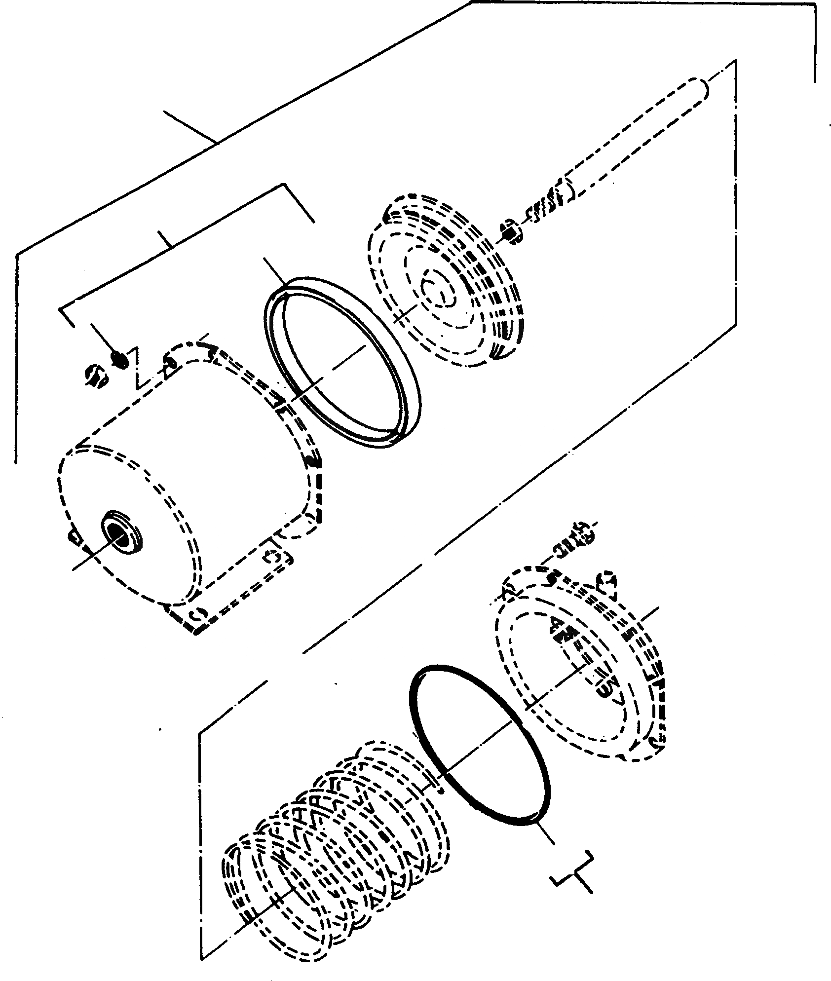 Схема запчастей Komatsu 55C - DIAPHRAGM ЦИЛИНДР СИСТЕМАУПРАВЛЕНИЯ ПОВОРОТОМ, ПЕРЕДНИЙ МОСТ, ТОРМОЗ. СИСТЕМА