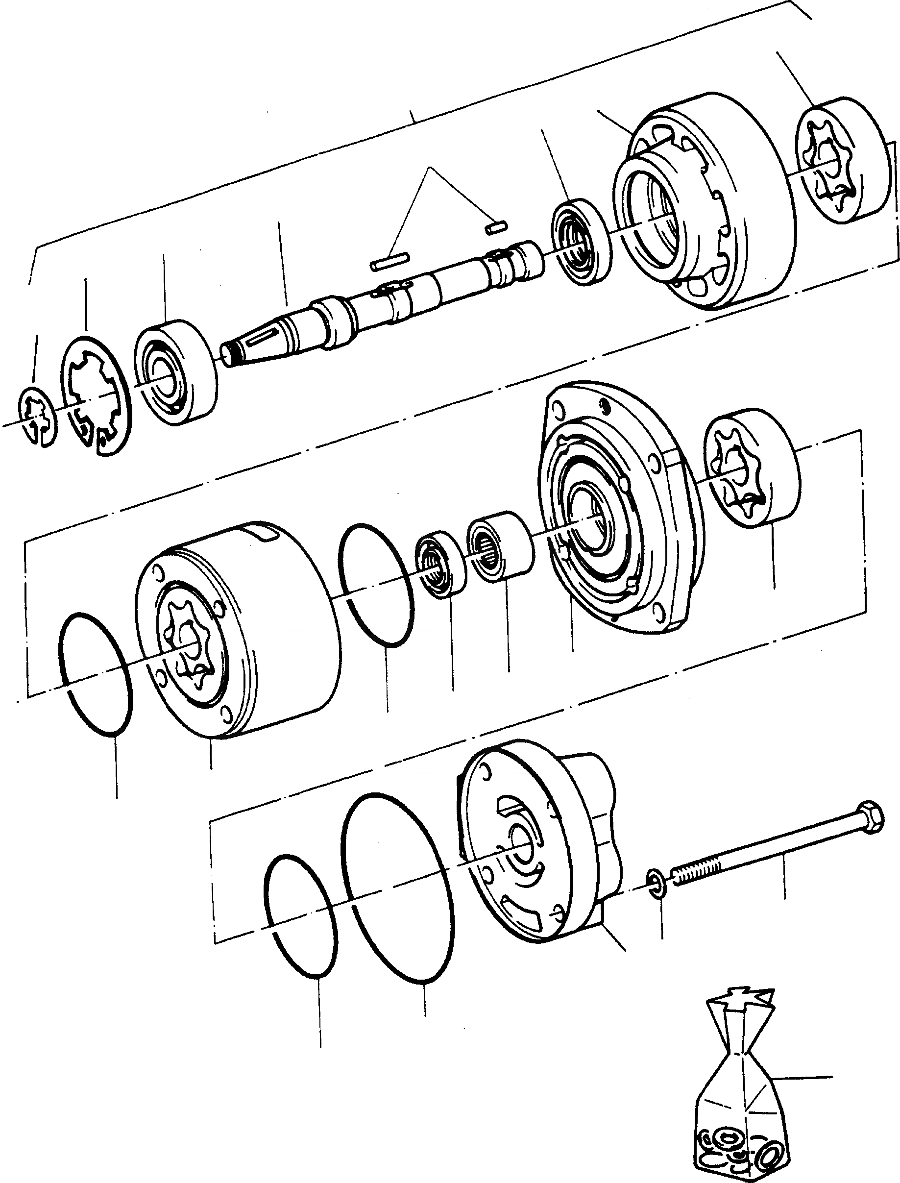 Схема запчастей Komatsu 55C - SHIFTING И CONVERTER НАСОС CONVERTER ТРАНСМИССИЯ