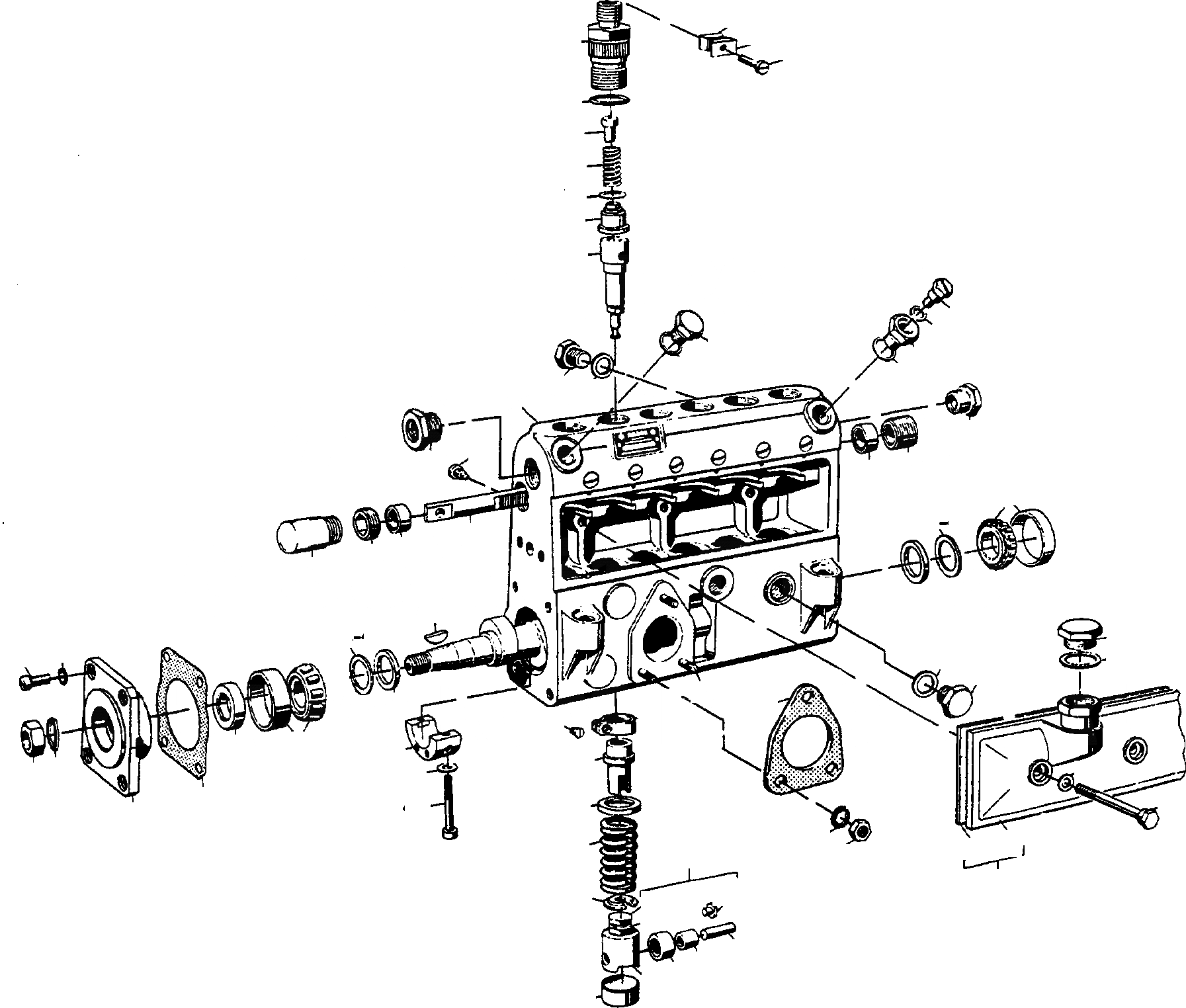 Схема запчастей Komatsu 55C - ТОПЛ. НАСОС, КУЗОВ НАСОС ДВИГАТЕЛЬ, АКСЕССУАРЫ И ЭЛЕКТРИЧ. СИСТЕМА