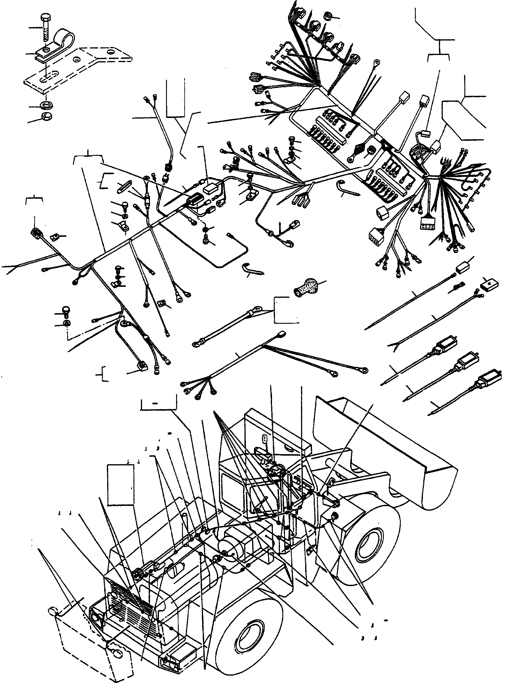 Схема запчастей Komatsu 55C - ЭЛЕКТРИЧ. СИСТЕМА ДВИГАТЕЛЬ, АКСЕССУАРЫ И ЭЛЕКТРИЧ. СИСТЕМА