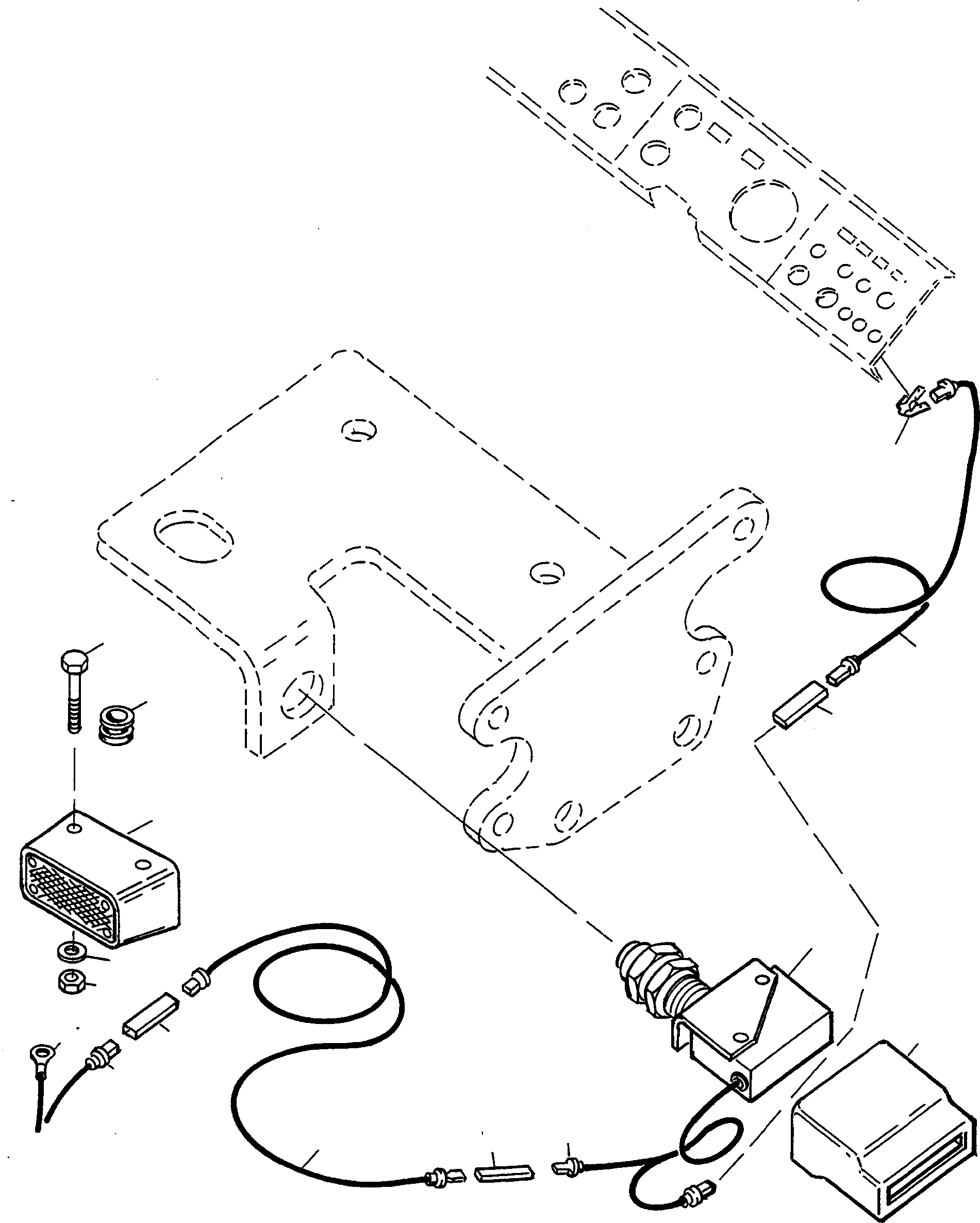Схема запчастей Komatsu 55C - СИГН. ЗАДН. ХОДА, EXECUTION I ДВИГАТЕЛЬ, АКСЕССУАРЫ И ЭЛЕКТРИЧ. СИСТЕМА