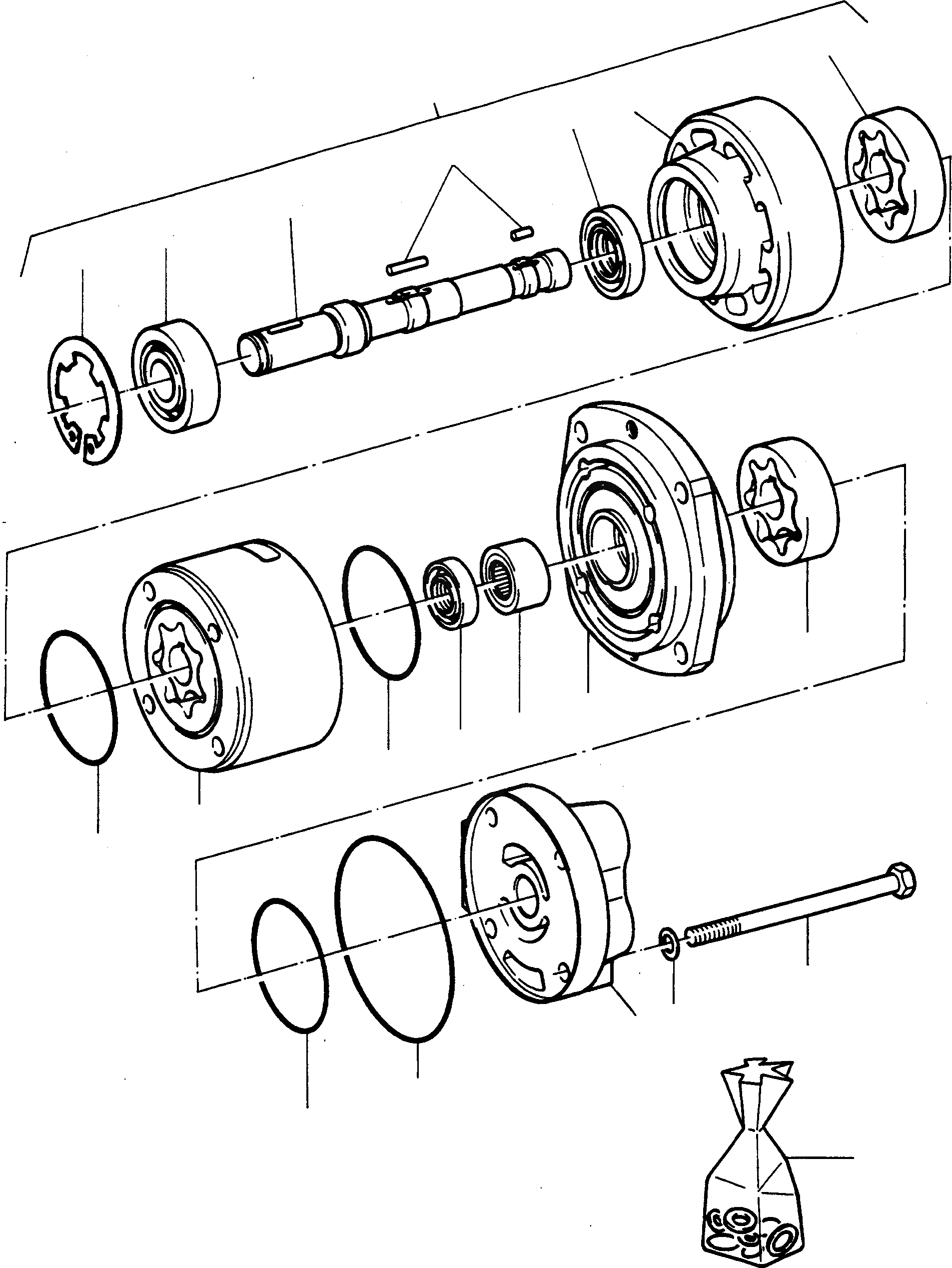 Схема запчастей Komatsu 55C - SHIFTING И CONVERTER НАСОС CONVERTER ТРАНСМИССИЯ