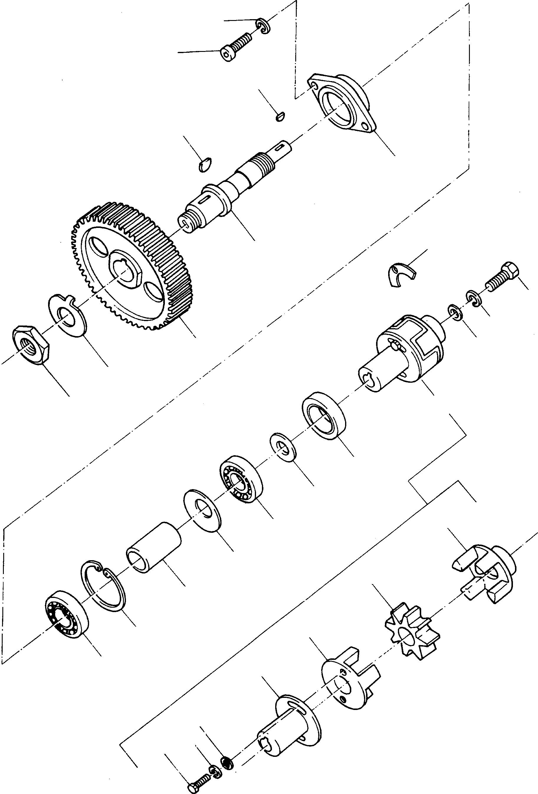 Схема запчастей Komatsu 60E - ПРИВОД ТОПЛ. НАСОСА ДВИГАТЕЛЬ, АКСЕССУАРЫ И ЭЛЕКТРИЧ. СИСТЕМА