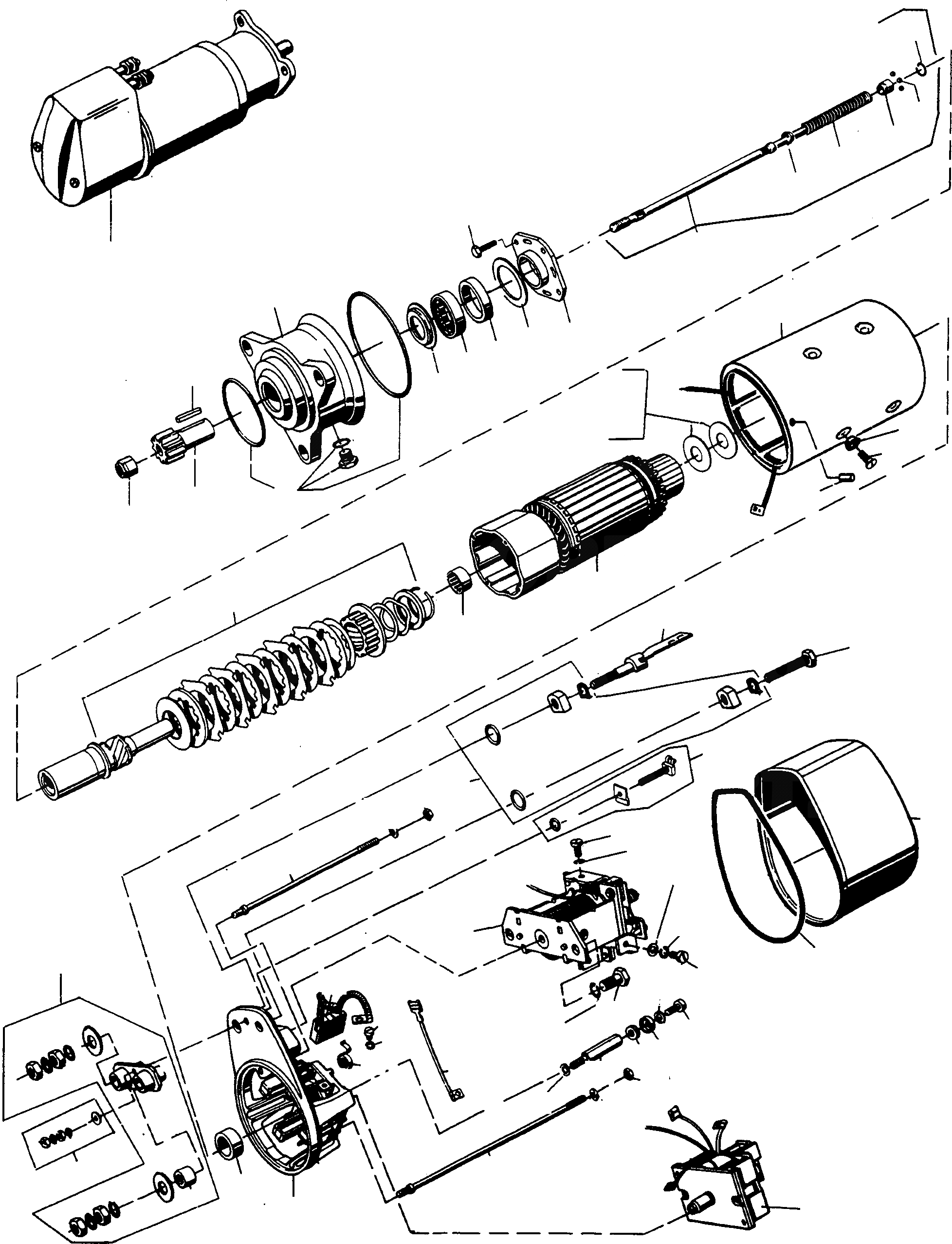 Схема запчастей Komatsu 60E - STARTERМОТОР ГЕНЕРАТОР И СТАРТЕР