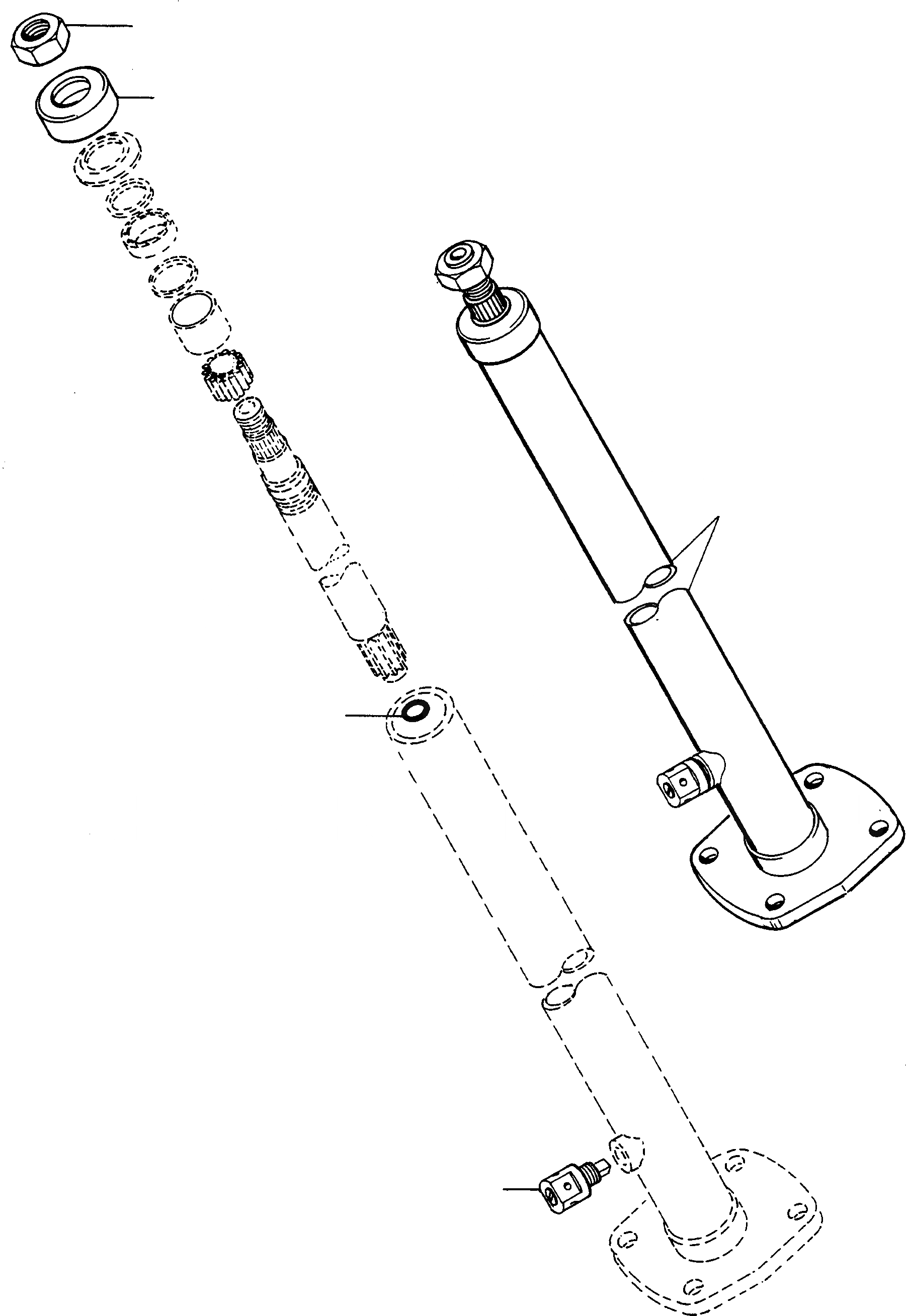 Схема запчастей Komatsu 60E - РУЛЕВ. КОЛОН. СИСТЕМАУПРАВЛЕНИЯ ПОВОРОТОМ, ПЕРЕДНИЙ МОСТ, ТОРМОЗ. СИСТЕМА