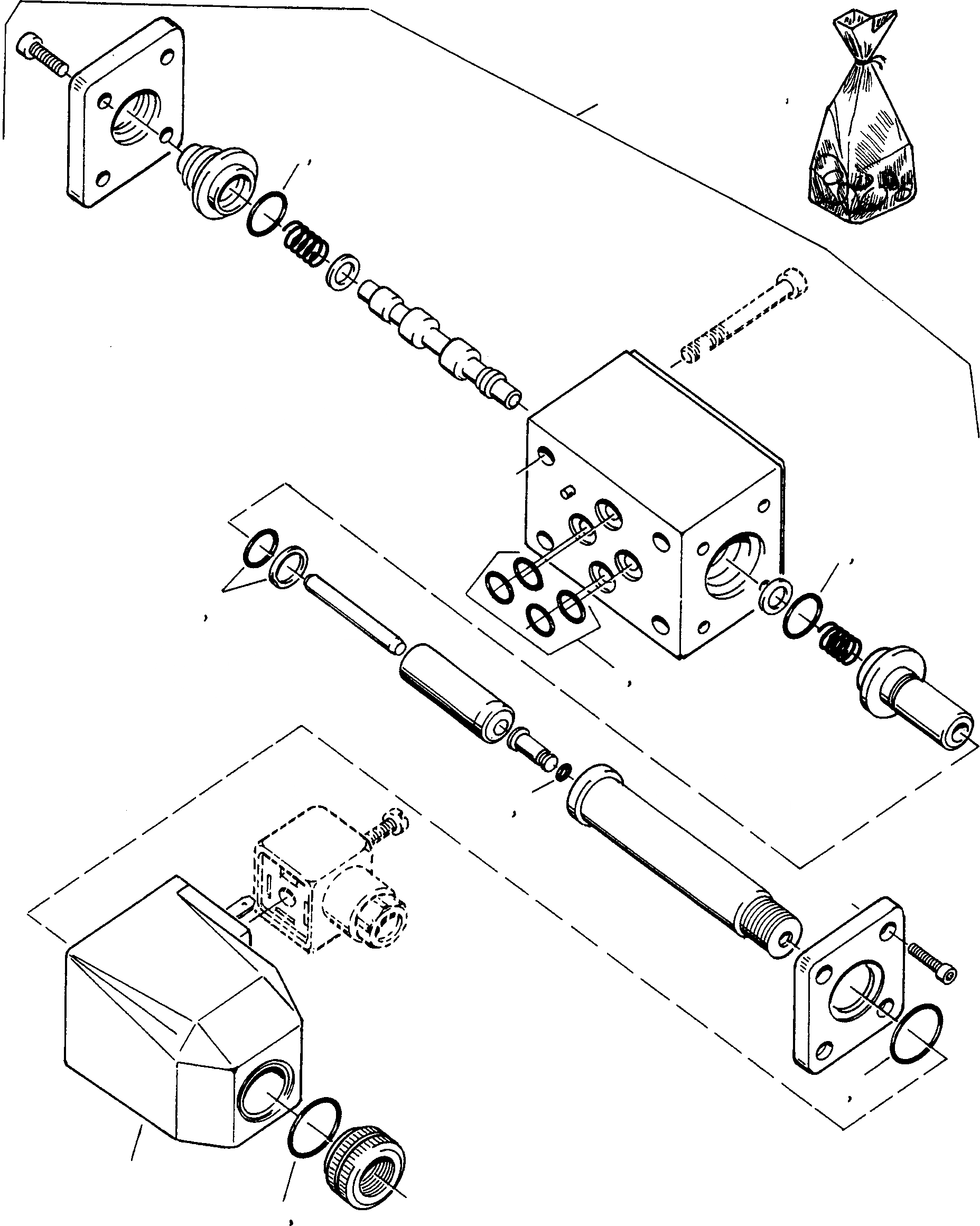 Схема запчастей Komatsu 60E - A.L.S. УДАЛЕНН. УПРАВЛЯЮЩ. КЛАПАН A.L.S. СОЛЕНОИДНЫЙ КЛАПАН
