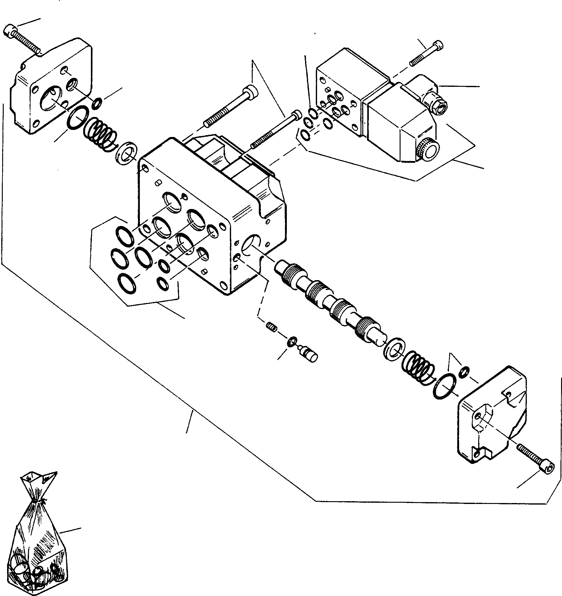 Схема запчастей Komatsu 60E - A.L.S. СОЛЕНОИДНЫЙ КЛАПАН ОБОРУД-Е