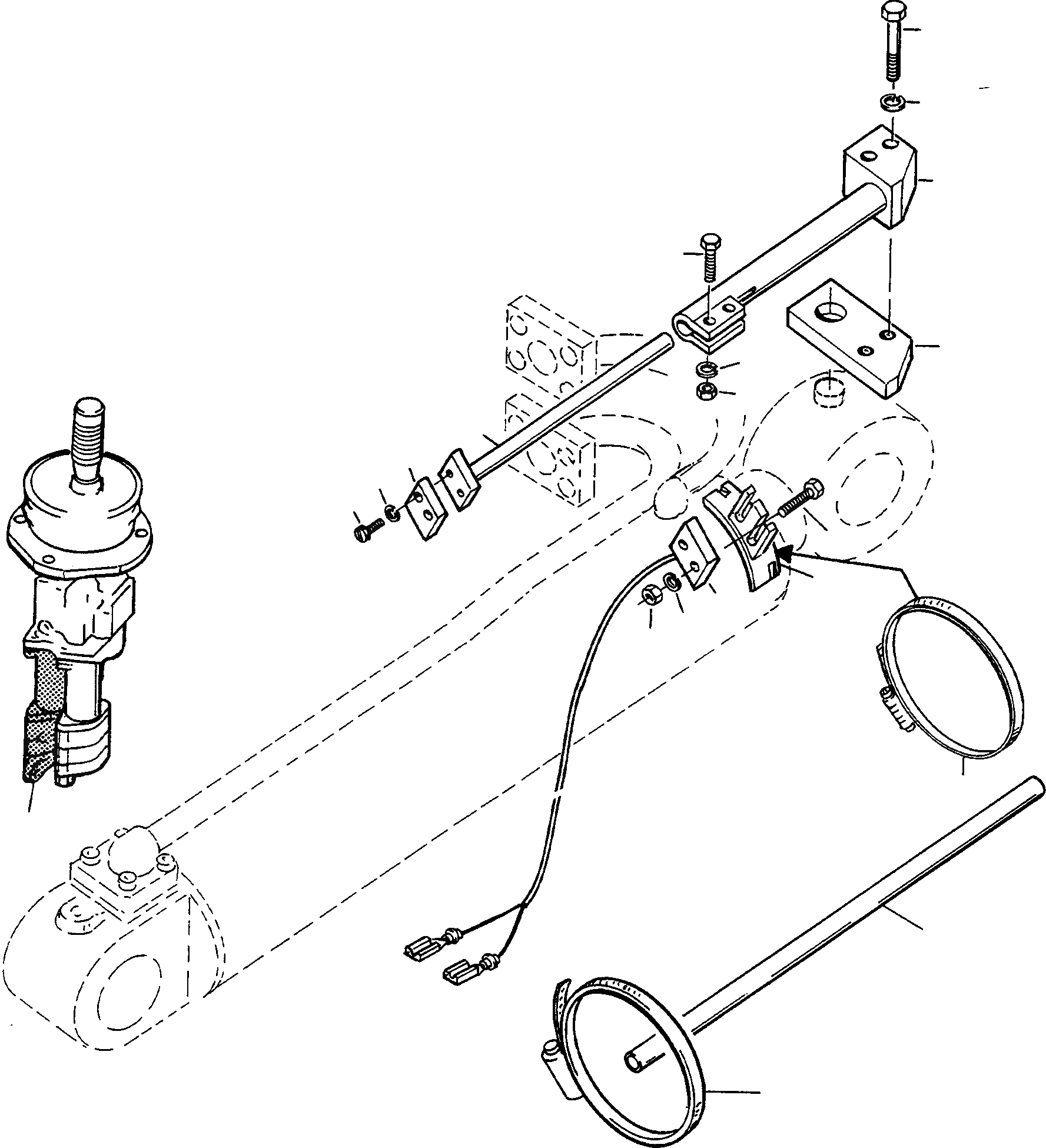 Схема запчастей Komatsu 60E - ВОЗВРАТ В РАБОЧ. ПОЛОЖ-Е ОБОРУД-Е