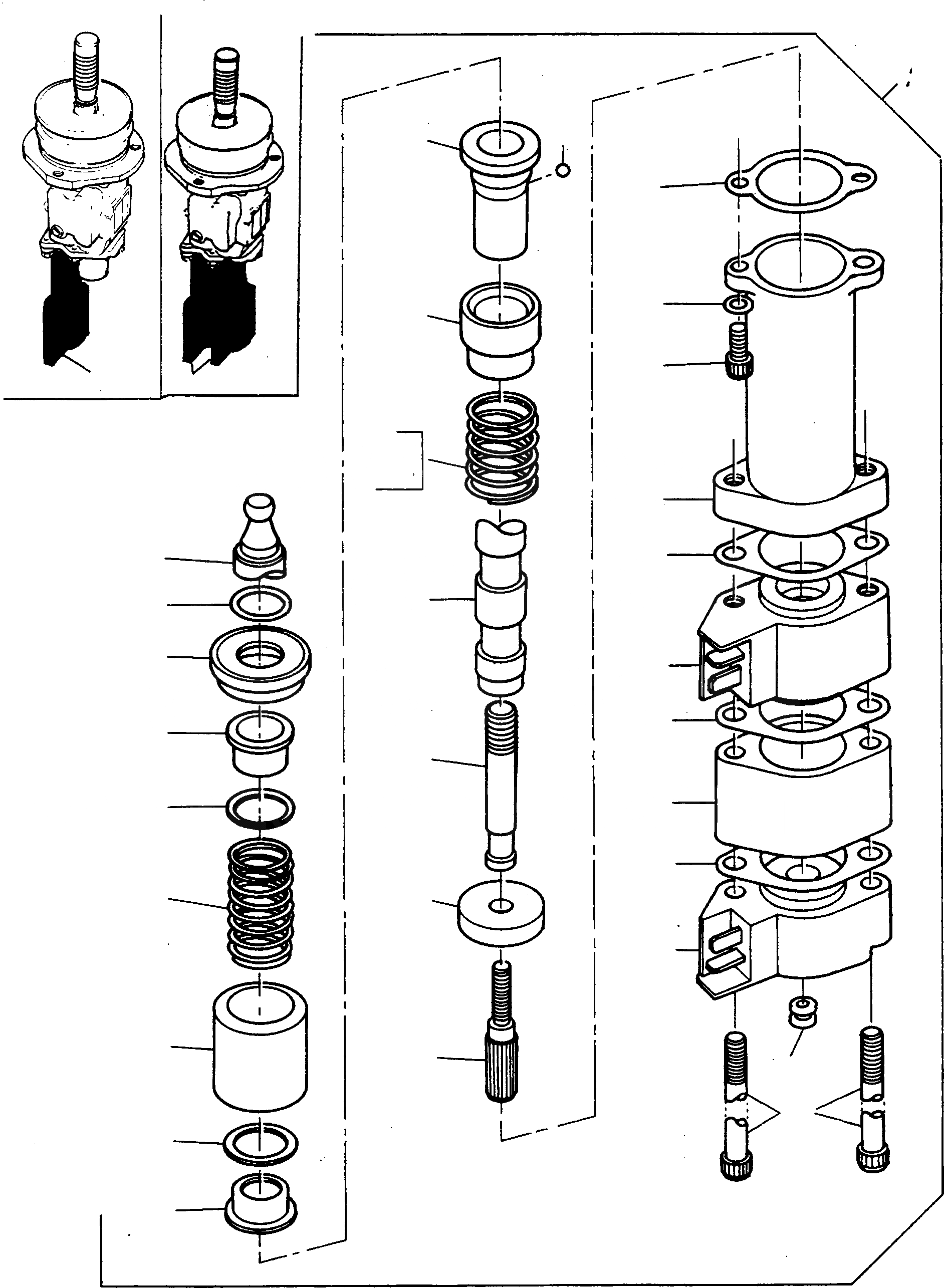 Схема запчастей Komatsu 60E - УДАЛЕНН. УПРАВЛЯЮЩ. КЛАПАН, TWO WAYS ВОЗВРАТ В РАБОЧ. ПОЛОЖ-Е