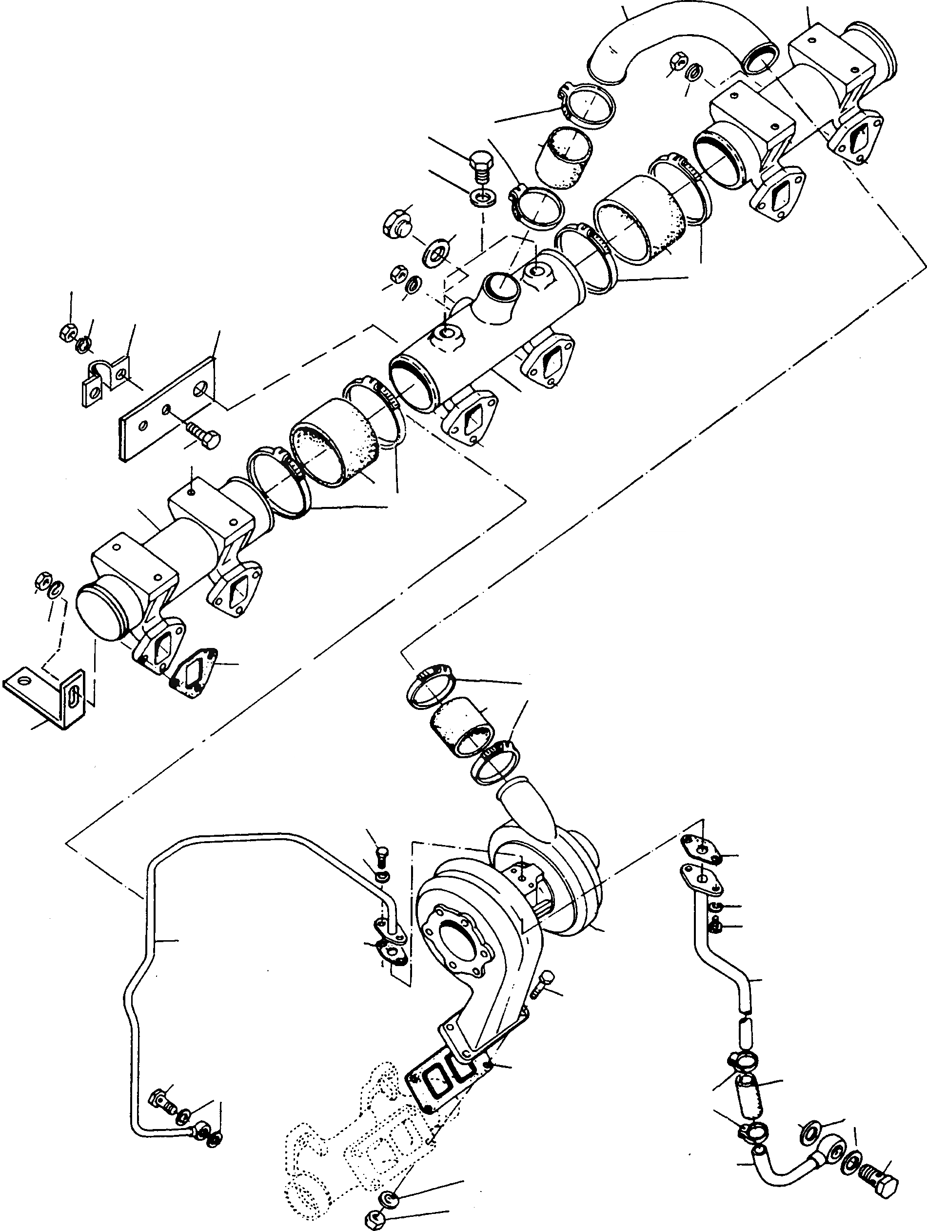 Схема запчастей Komatsu 60E - INTAKE КОЛЛЕКТОР, ТУРБОНАГНЕТАТЕЛЬ ДВИГАТЕЛЬ, АКСЕССУАРЫ И ЭЛЕКТРИЧ. СИСТЕМА