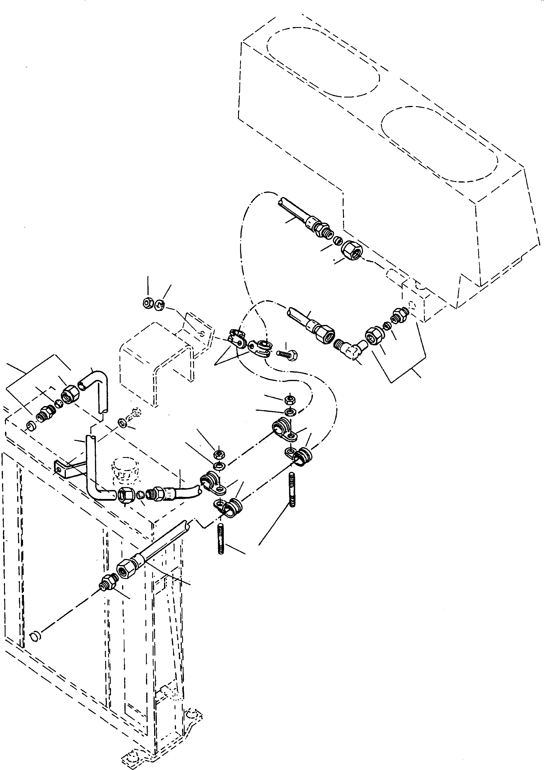 Схема запчастей Komatsu 60E - ГИДРАВЛ МАСЛ. ОХЛАЖД-Е ДВИГАТЕЛЬ, АКСЕССУАРЫ И ЭЛЕКТРИЧ. СИСТЕМА