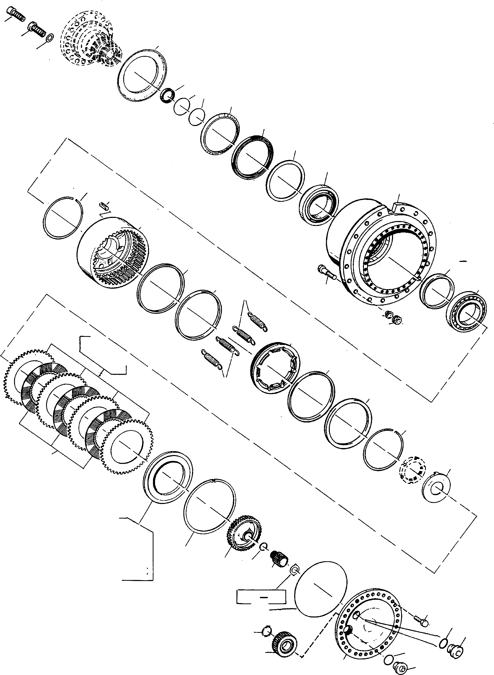 Схема запчастей Komatsu 60E - PLANETARY ПРИВОД, ТОРМОЗ. ПЕРЕДНИЙ МОСТ СИСТЕМАУПРАВЛЕНИЯ ПОВОРОТОМ, ПЕРЕДНИЙ МОСТ, ТОРМОЗ. СИСТЕМА