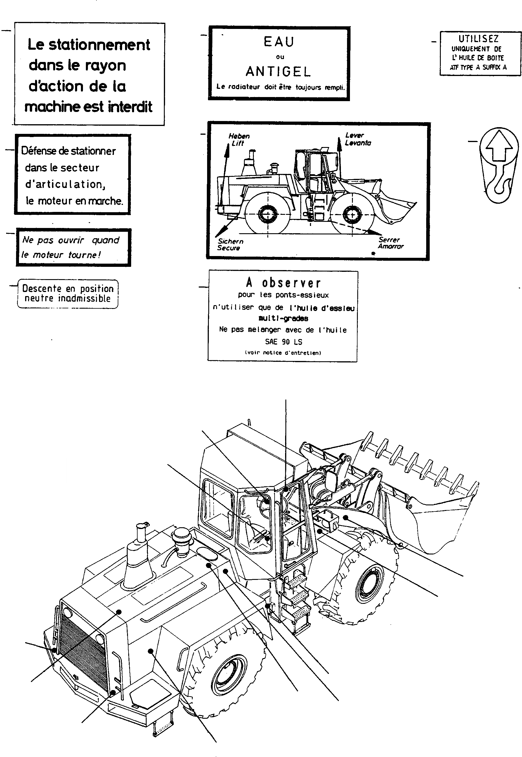 Схема запчастей Komatsu 60E - ТАБЛИЧКИS, ФРАНЦИЯ ШАССИ И SUPERSTRUCTURE