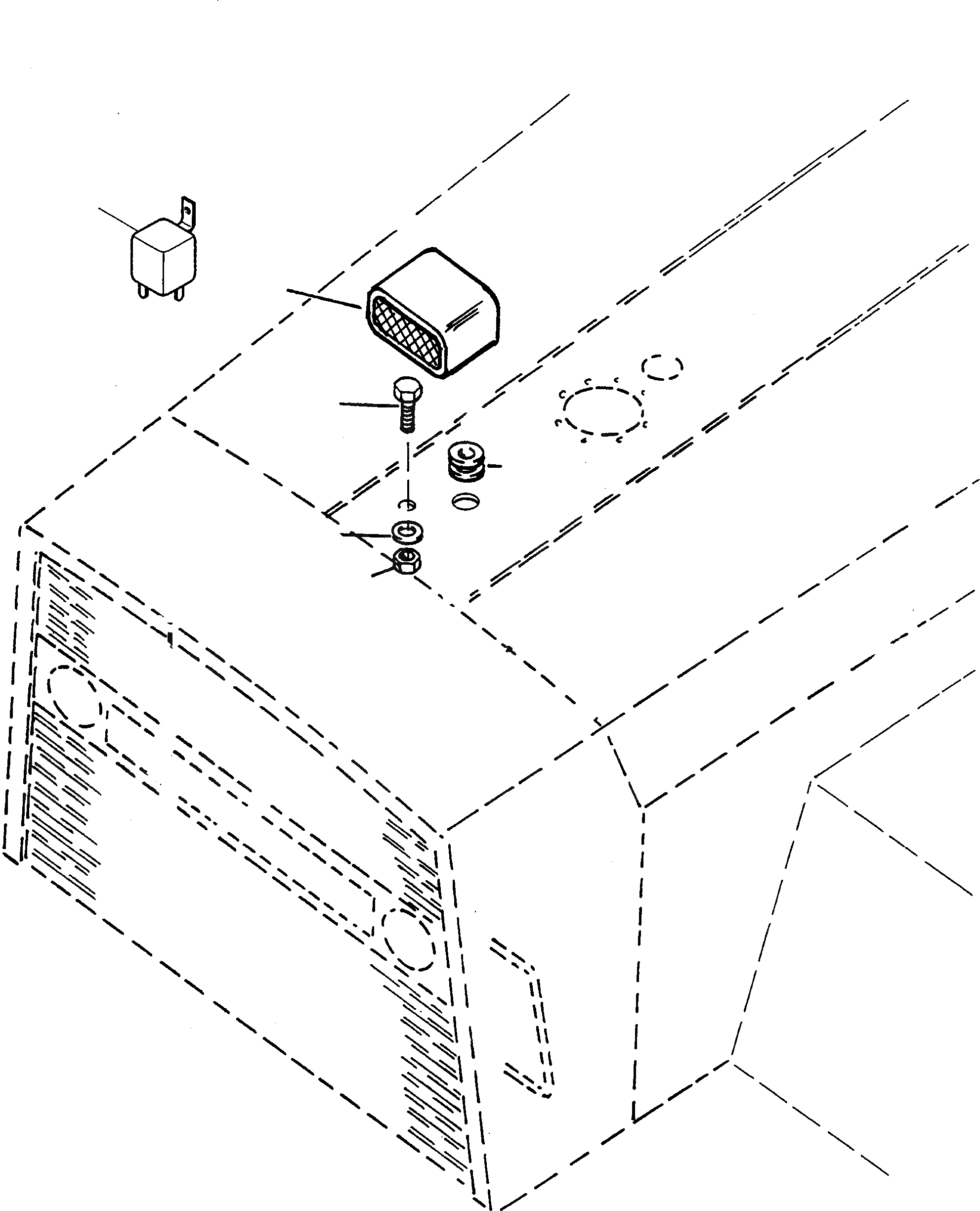 Схема запчастей Komatsu 60E - СИГН. ЗАДН. ХОДА ДВИГАТЕЛЬ, АКСЕССУАРЫ И ЭЛЕКТРИЧ. СИСТЕМА