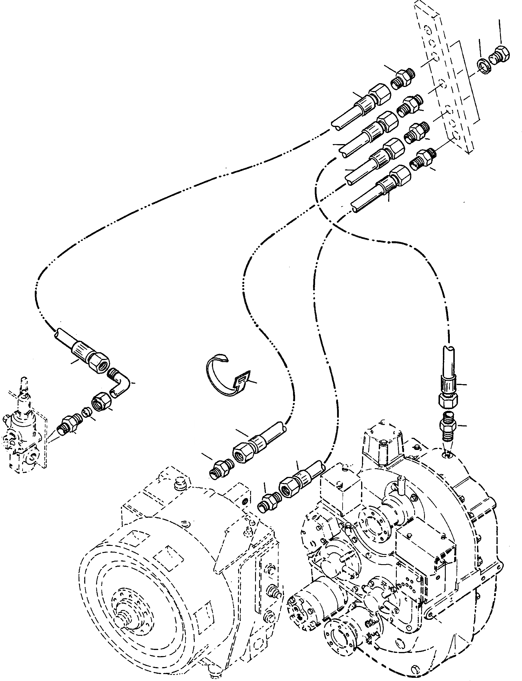 Схема запчастей Komatsu 60E - КОНТРОЛЬ PORT ГИДРАВЛИКА