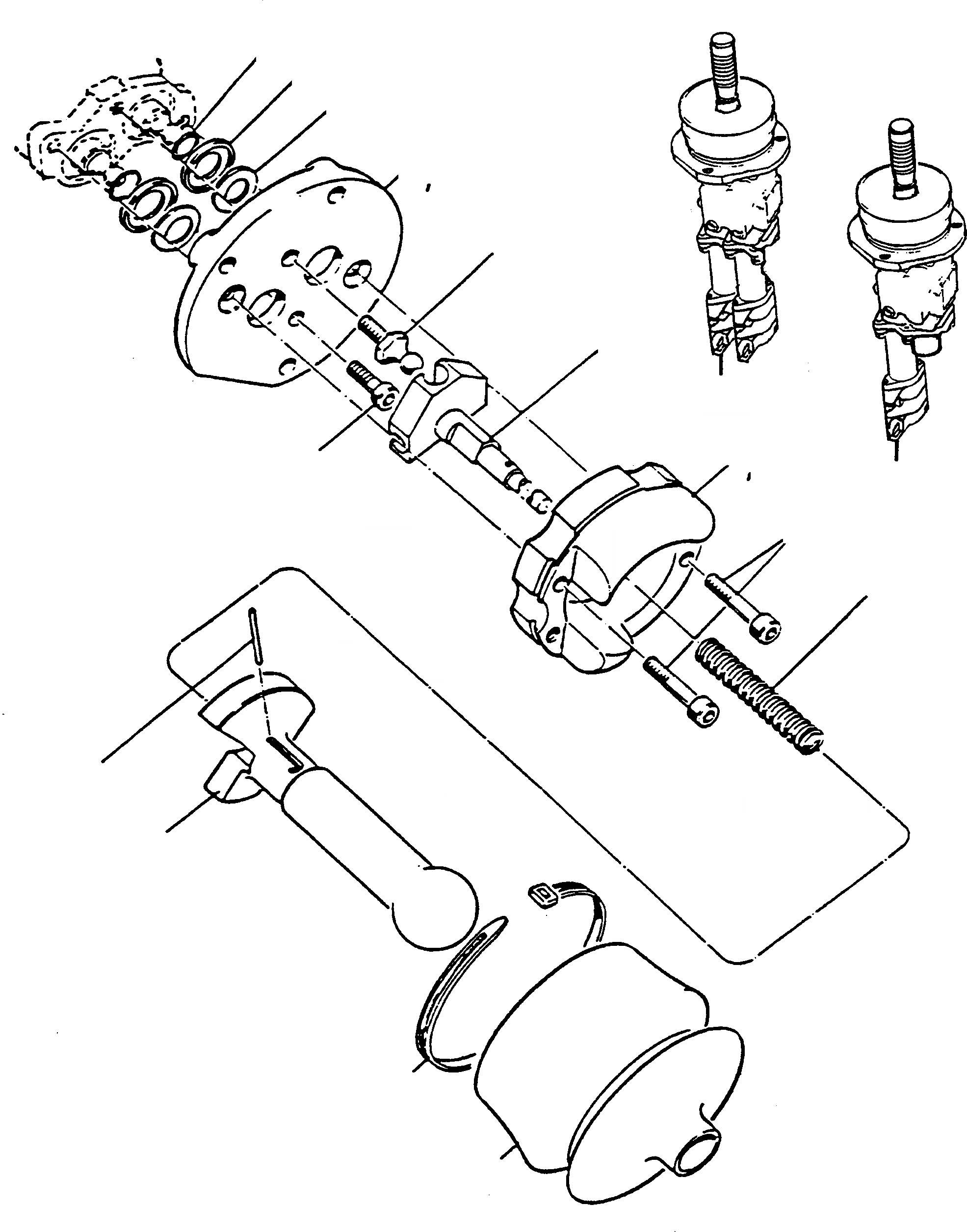 Схема запчастей Komatsu 60E - УДАЛЕНН. УПРАВЛЯЮЩ. КЛАПАН, TWO WAYS ГИДРАВЛИКА