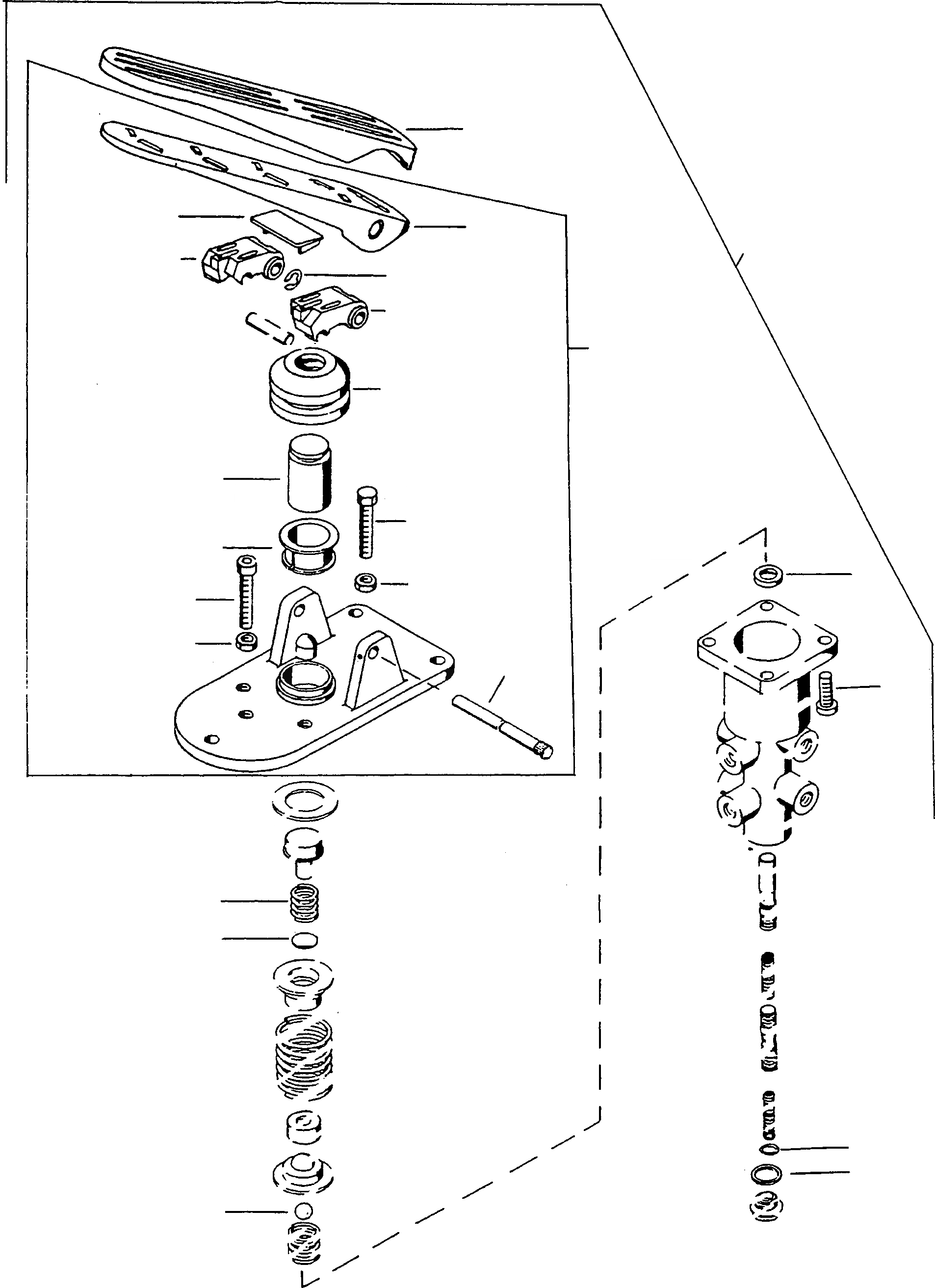 Схема запчастей Komatsu 60E - ТОРМОЗНОЙ КЛАПАН СИСТЕМАУПРАВЛЕНИЯ ПОВОРОТОМ, ПЕРЕДНИЙ МОСТ, ТОРМОЗ. СИСТЕМА