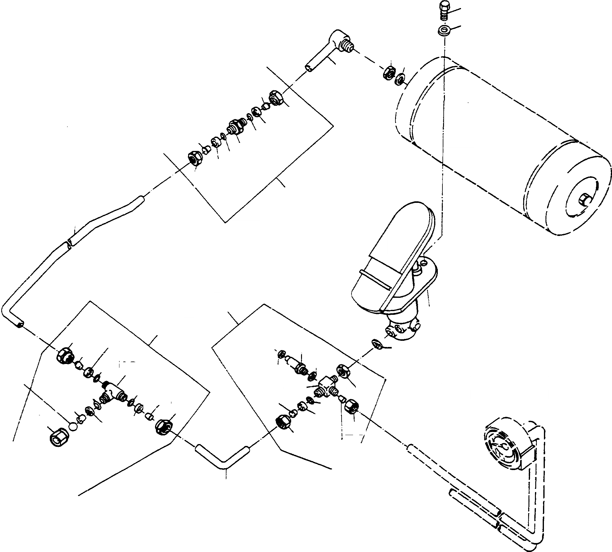 Схема запчастей Komatsu 66C - ТОРМОЗ. СИСТЕМА СИСТЕМАУПРАВЛЕНИЯ ПОВОРОТОМ, ПЕРЕДНИЙ МОСТ, ТОРМОЗ. СИСТЕМА
