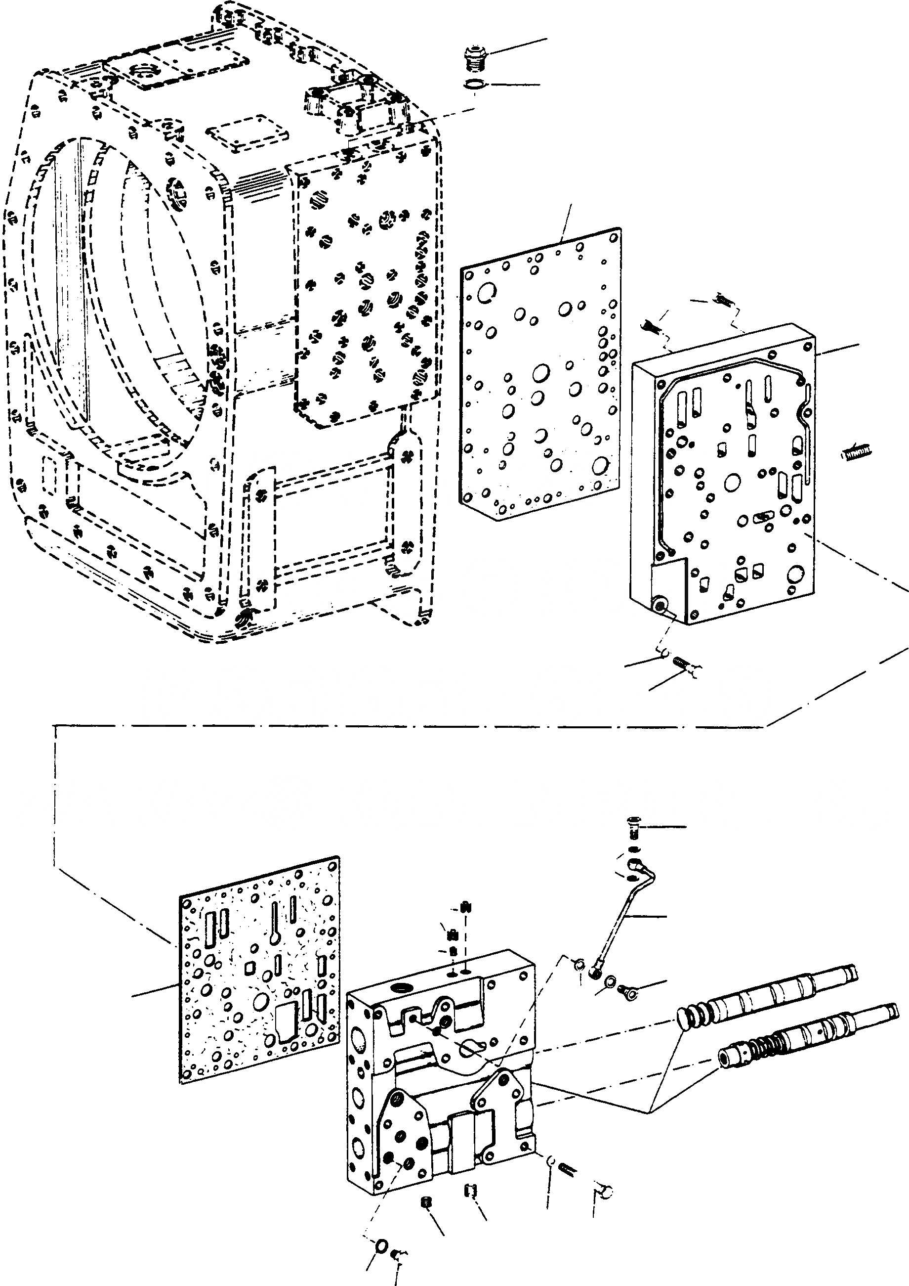 Схема запчастей Komatsu 66C - POWERSHIFT ТРАНСМИССИЯ, УПРАВЛЯЮЩ. КЛАПАН ТРАНСМИССИЯ И ЗАДН. МОСТ