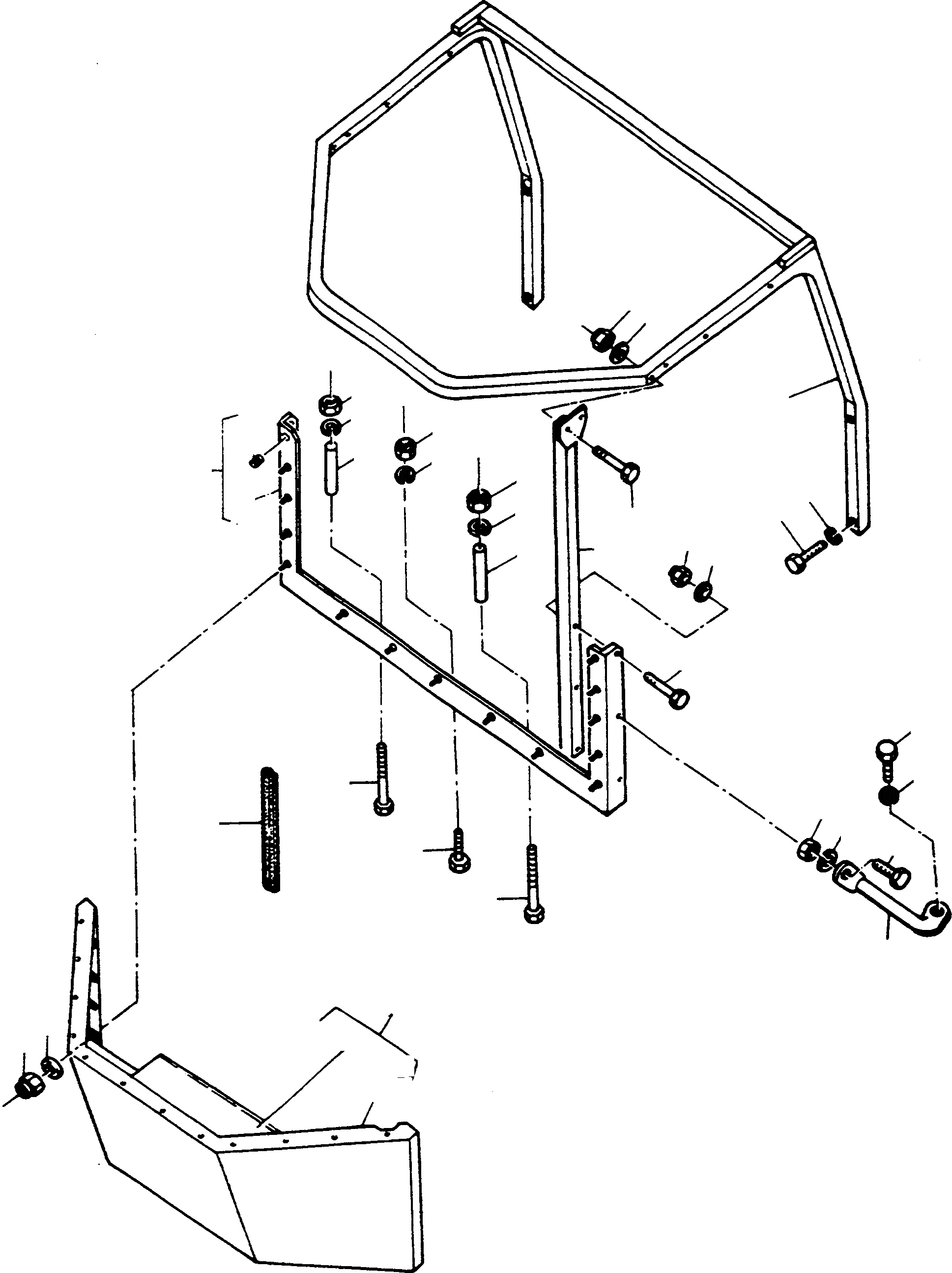 Схема запчастей Komatsu 66C - ПРИВОДRS КАБИНА ШАССИ И SUPERSTRUCTURE